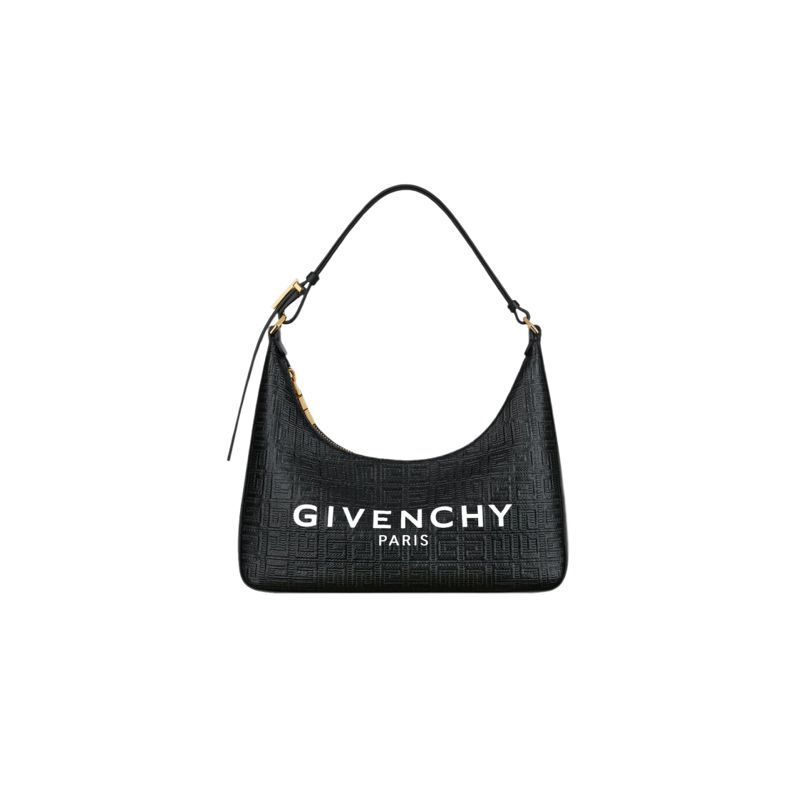 지방시 4G 코티드 캔버스 스몰 문 컷 아웃 백 블랙(Givenchy Small Moon Cut Out Bag in 4G Coated Canvas Black) - 1