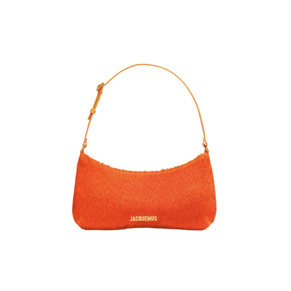 자크뮈스 르 비쥬 포니 헤어 숄더백 오렌지(Jacquemus Le Bisou Pony Hair Shoulder Bag Orange) - 1