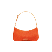 Jacquemus Le Bisou Pony Hair Shoulder Bag Orange
