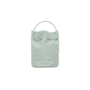 Balenciaga Wheel XS Drawstring Bucket Bag Green