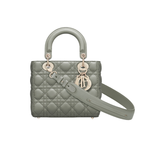 Dior Small Lady Bag My ABCDior Cannage Lambskin Gray