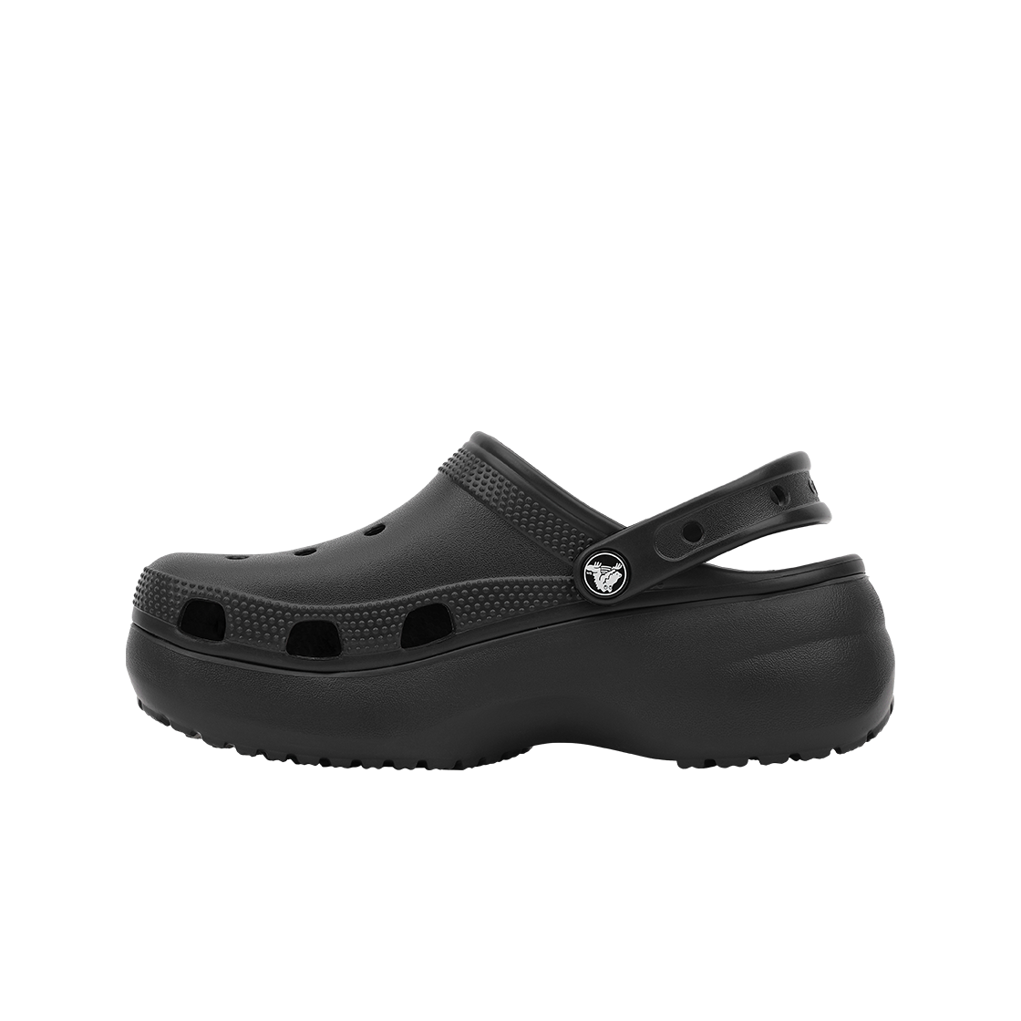 206750-001 (W) Crocs Classic Platform Clog Black - #3