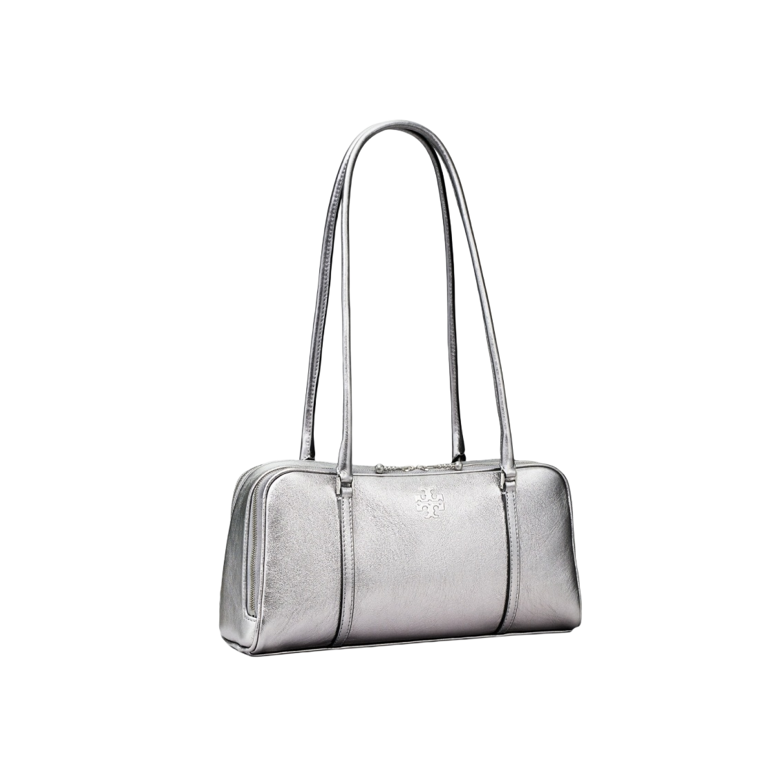 토리버치 스몰 메탈릭 마시멜로우 사첼 샤이니 건메탈 레더 베이 그레이 | Tory Burch | KREAM Tory Burch Small Metallic... 