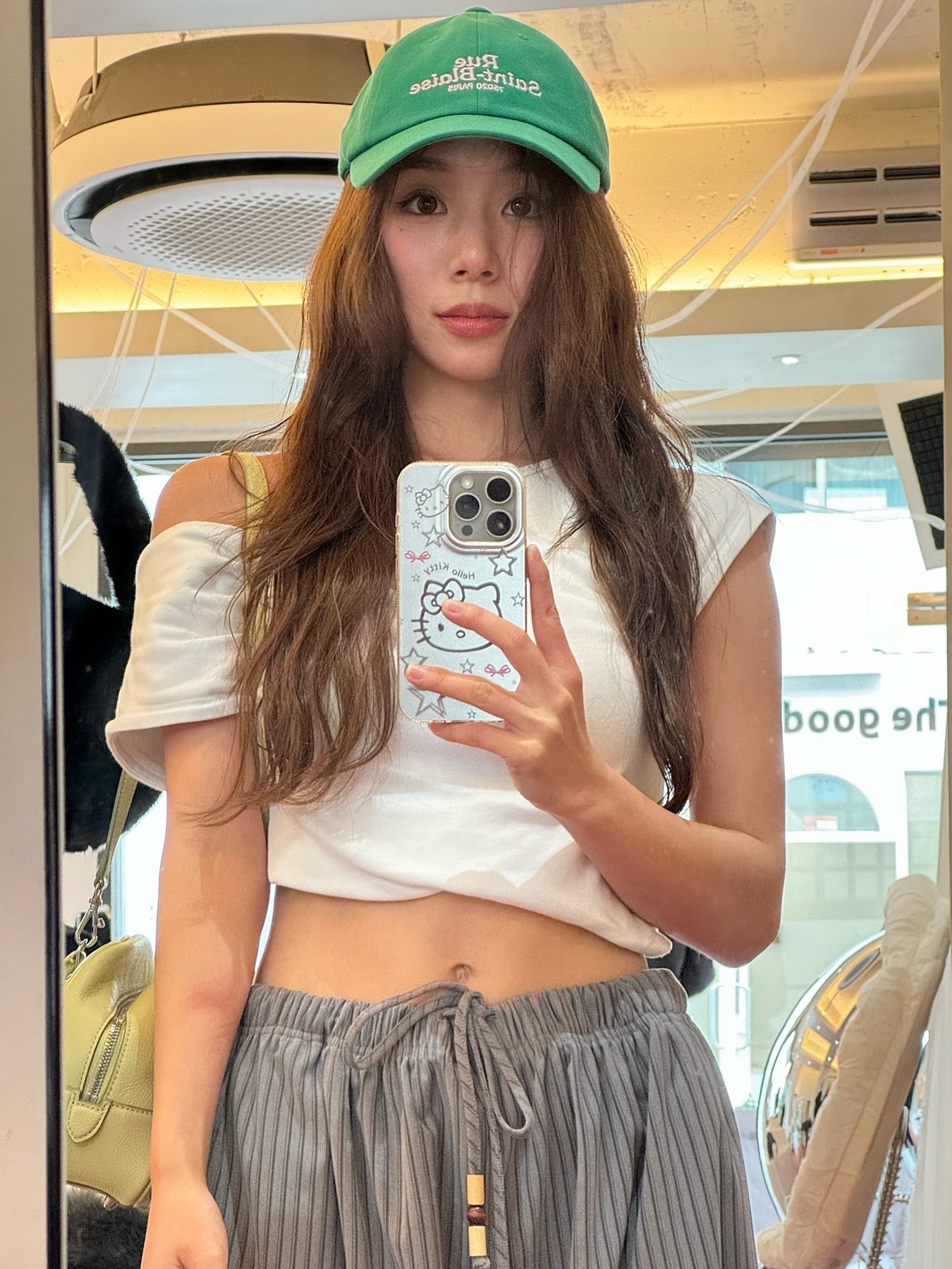 [ACOC X UDC PARIS] Artwork Ballcap_Blue, [ACOC X UDC PARIS] Artwork Ballcap_Green 착용 스타일 - 3