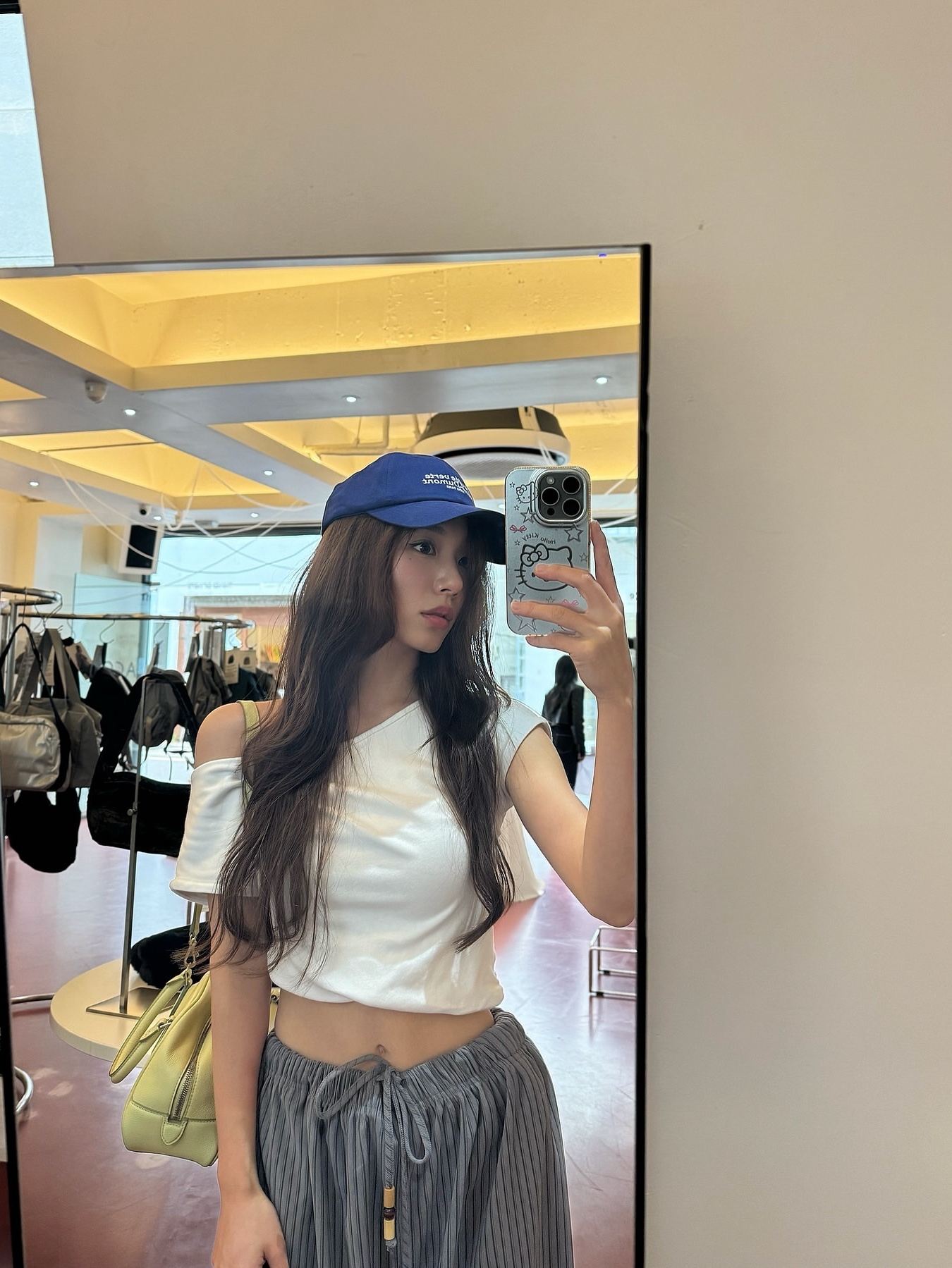 [ACOC X UDC PARIS] Artwork Ballcap_Blue, [ACOC X UDC PARIS] Artwork Ballcap_Green 착용 스타일 - 2