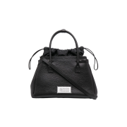 Maison Margiela 5AC Medium Drawstring Shoulder Bag Black