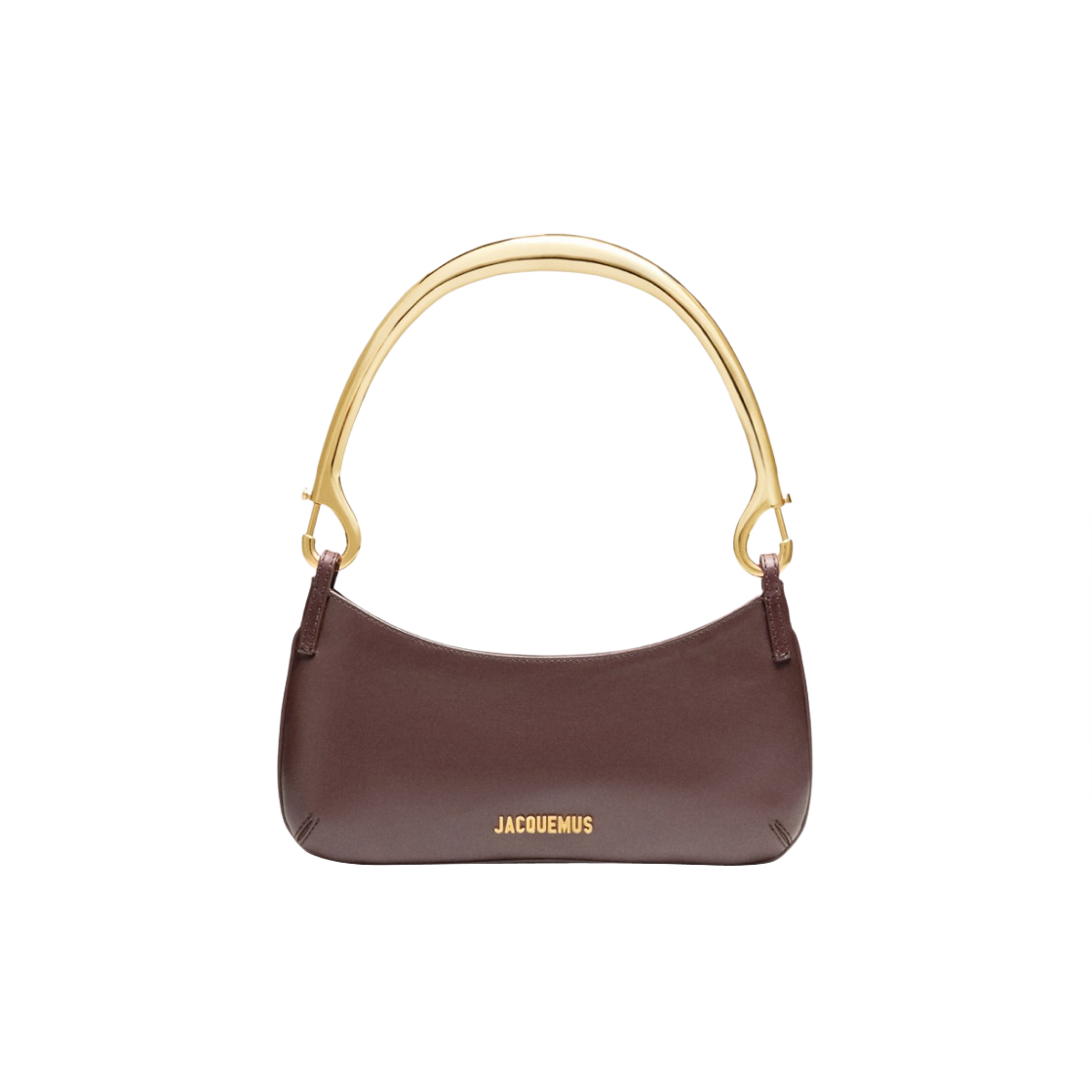 자크뮈스 르 비주 모스케통 카라비너 스트랩 숄더백 다크 브라운(Jacquemus Le Bisou Mousqueton Carabiner Strap Shoulder Bag Dark Brown) - 1