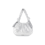 Ganni Small Occasion Hobo Bag Silver