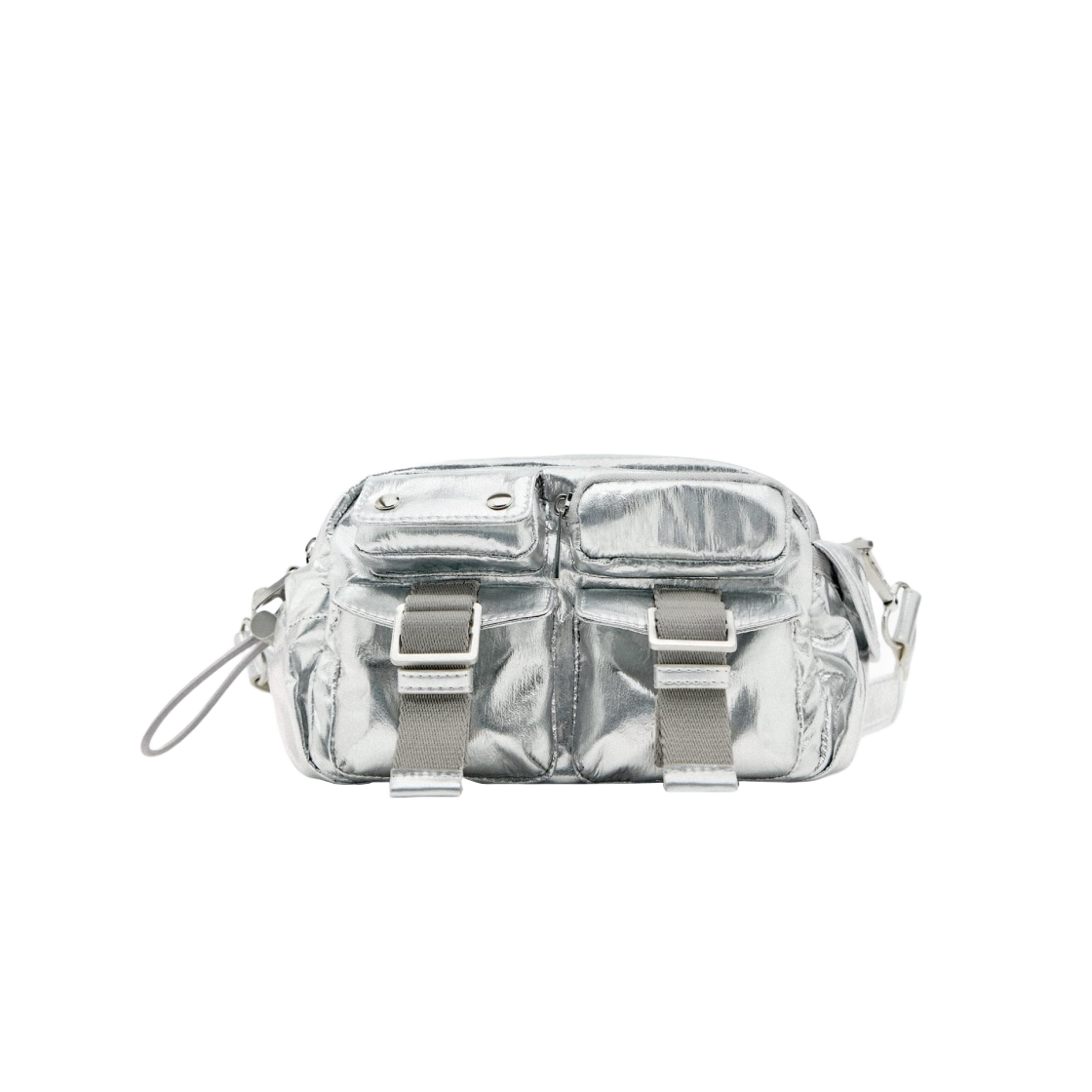 자라 포켓 숄더백 실버(Zara Pocket Shoulder Bag Silver) - 1