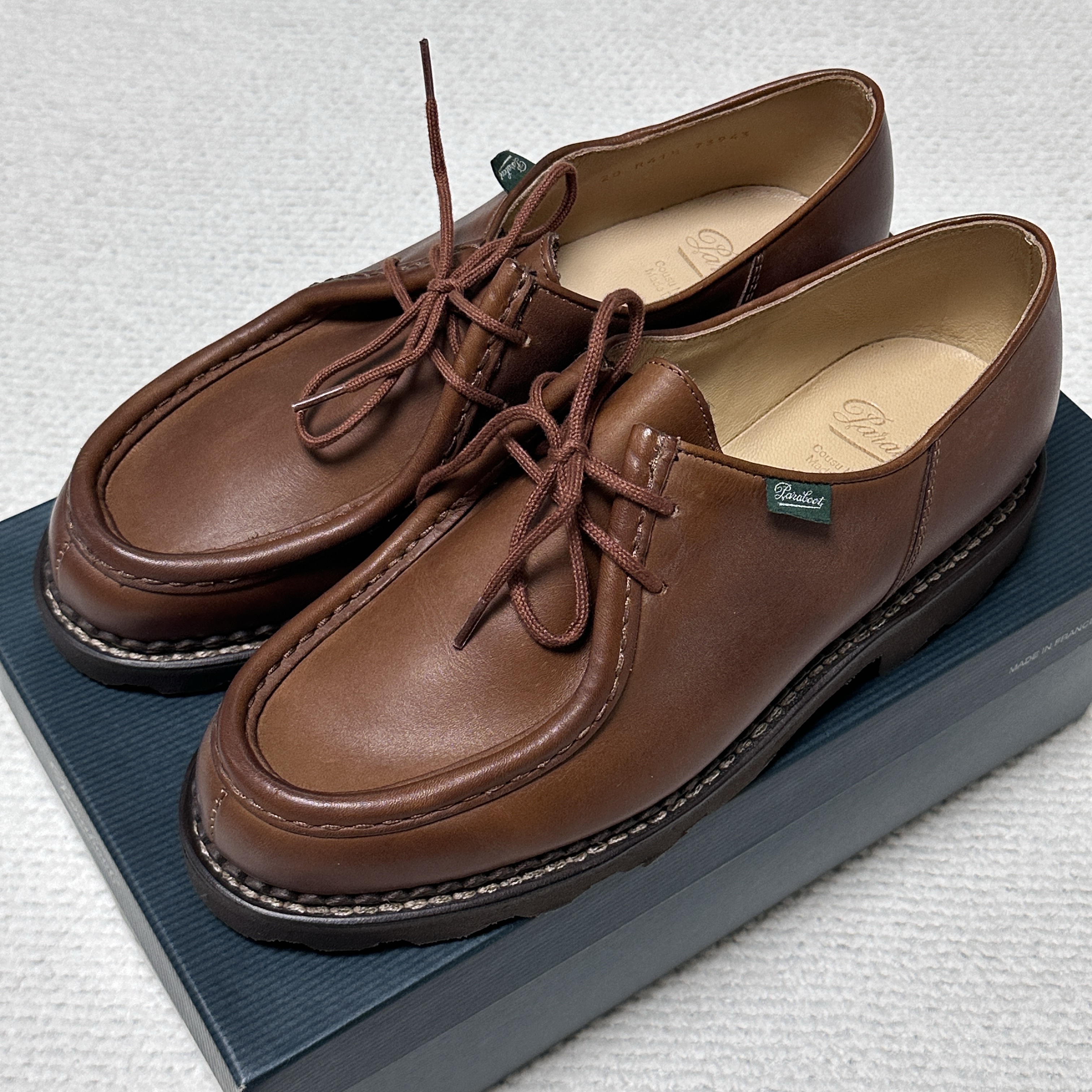 Paraboot Michael Lisse Marron 착용 스타일