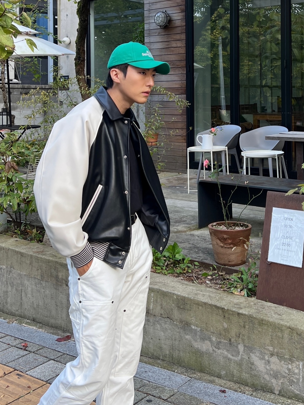 [ACOC X UDC PARIS] Artwork Ballcap_Green 착용 스타일 - 1