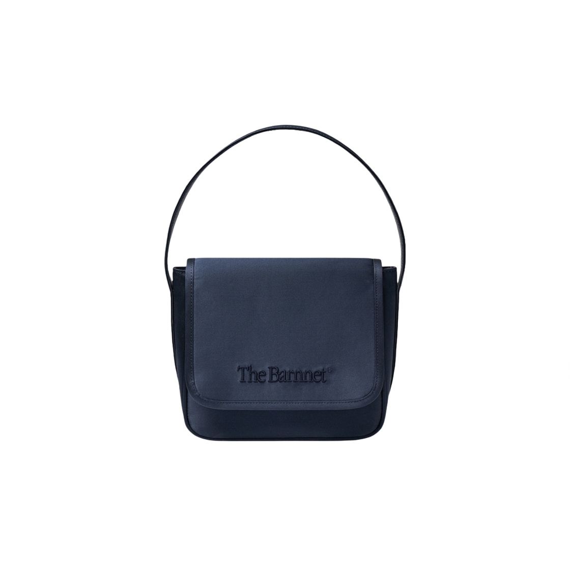 - The Barnnet Satin Flap Bag Navy