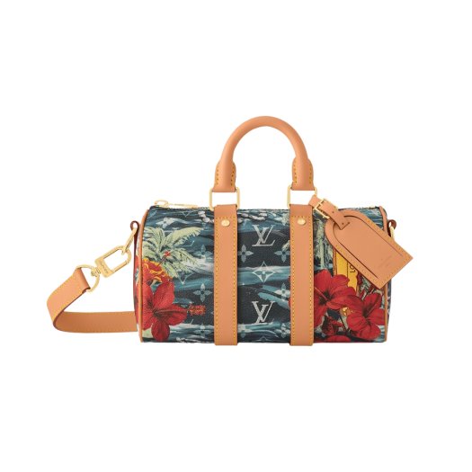 Louis Vuitton Keepall Bandouliere 25 Monogram Navy Blue