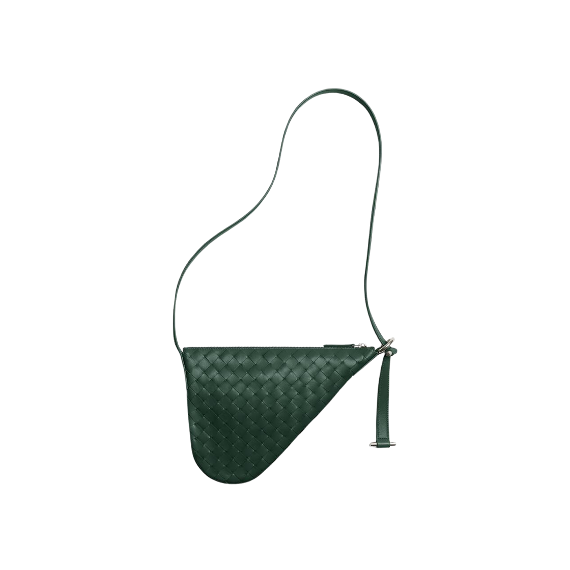 755863V2HL13048 Bottega Veneta Small Virgule Emerald Green - 대표 이미지 #1