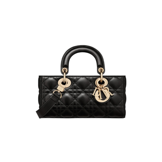 Dior Small Lady D-Joy Bag Cannage Lambskin Black