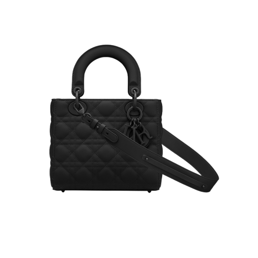 Dior Small Lady Bag My ABCDior Ultramatte Cannage Calfskin Black