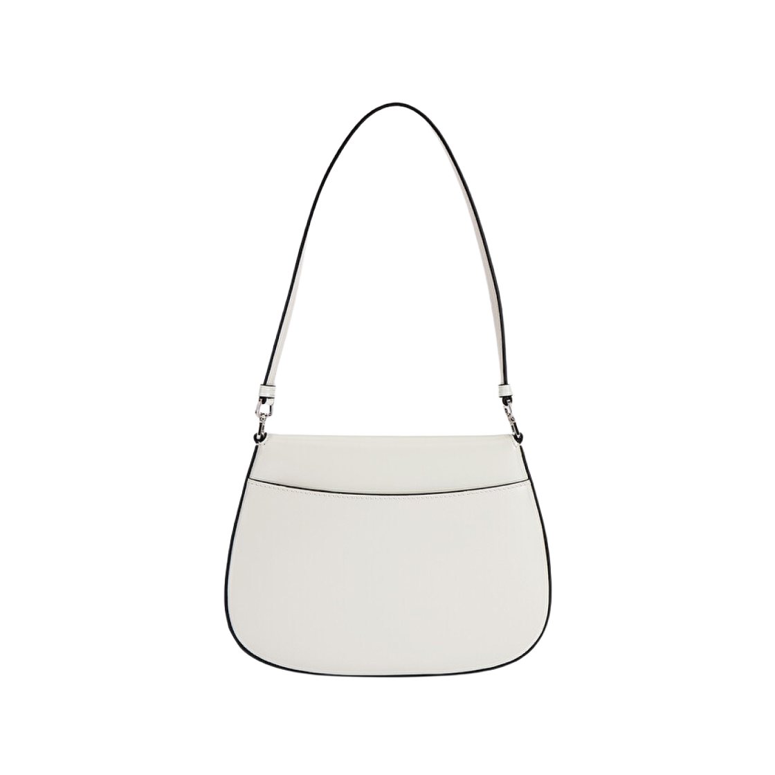 1BD311-ZO6-F0PG7 Prada Cleo Brushed Leather Shoulder Bag with Flap White N - #3