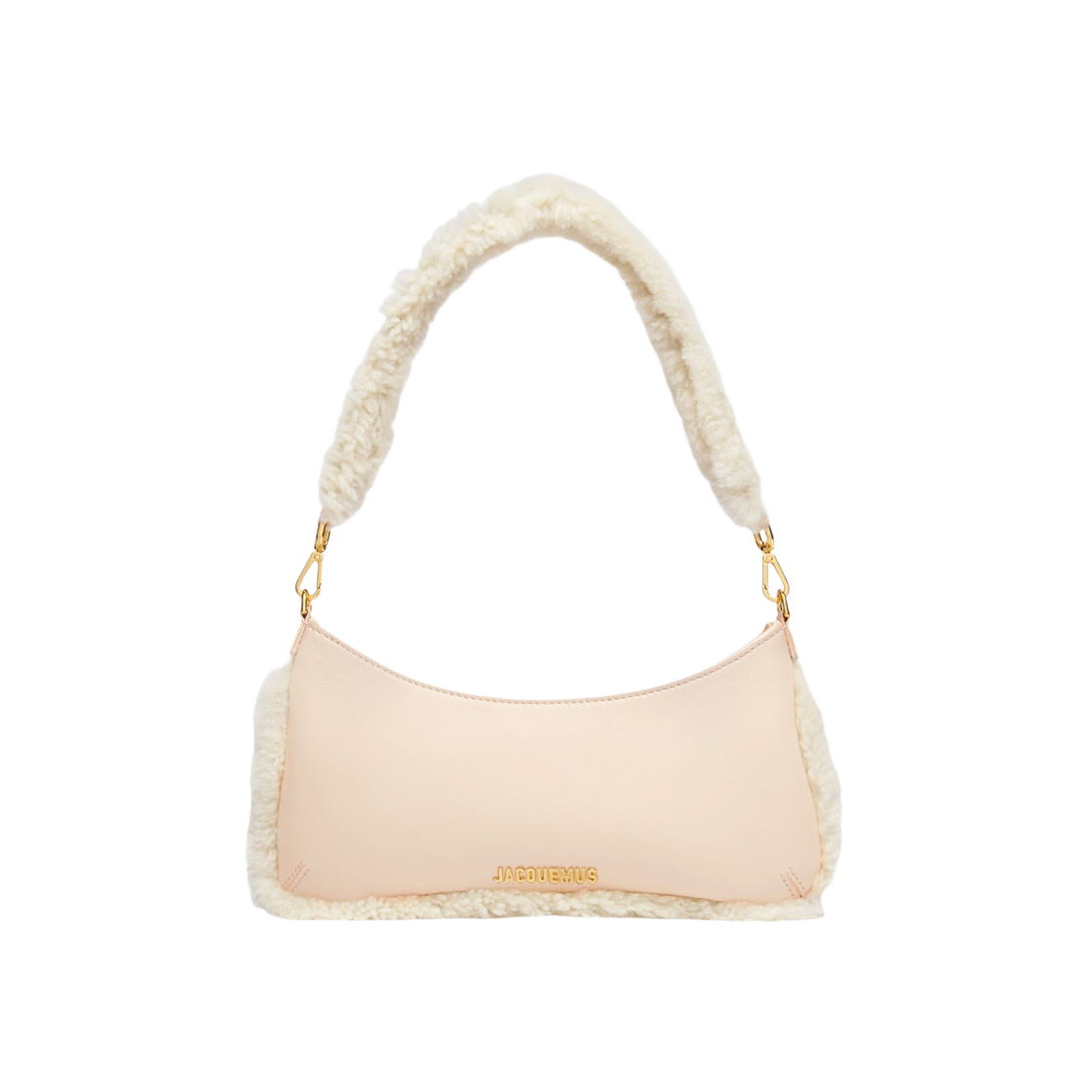 자크뮈스 르 비주 두 셔링 숄더백 라이트 베이지(Jacquemus Le Bisou Doux Shearling Shoulder Bag Light Beige) - 1