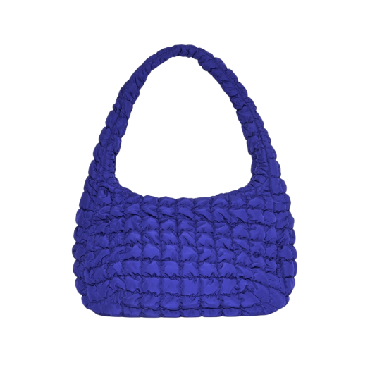 COS Quilted Oversized Shoulder Bag Blue