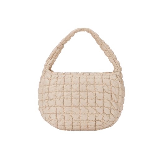 COS Quilted Oversized Shoulder Bag Beige
