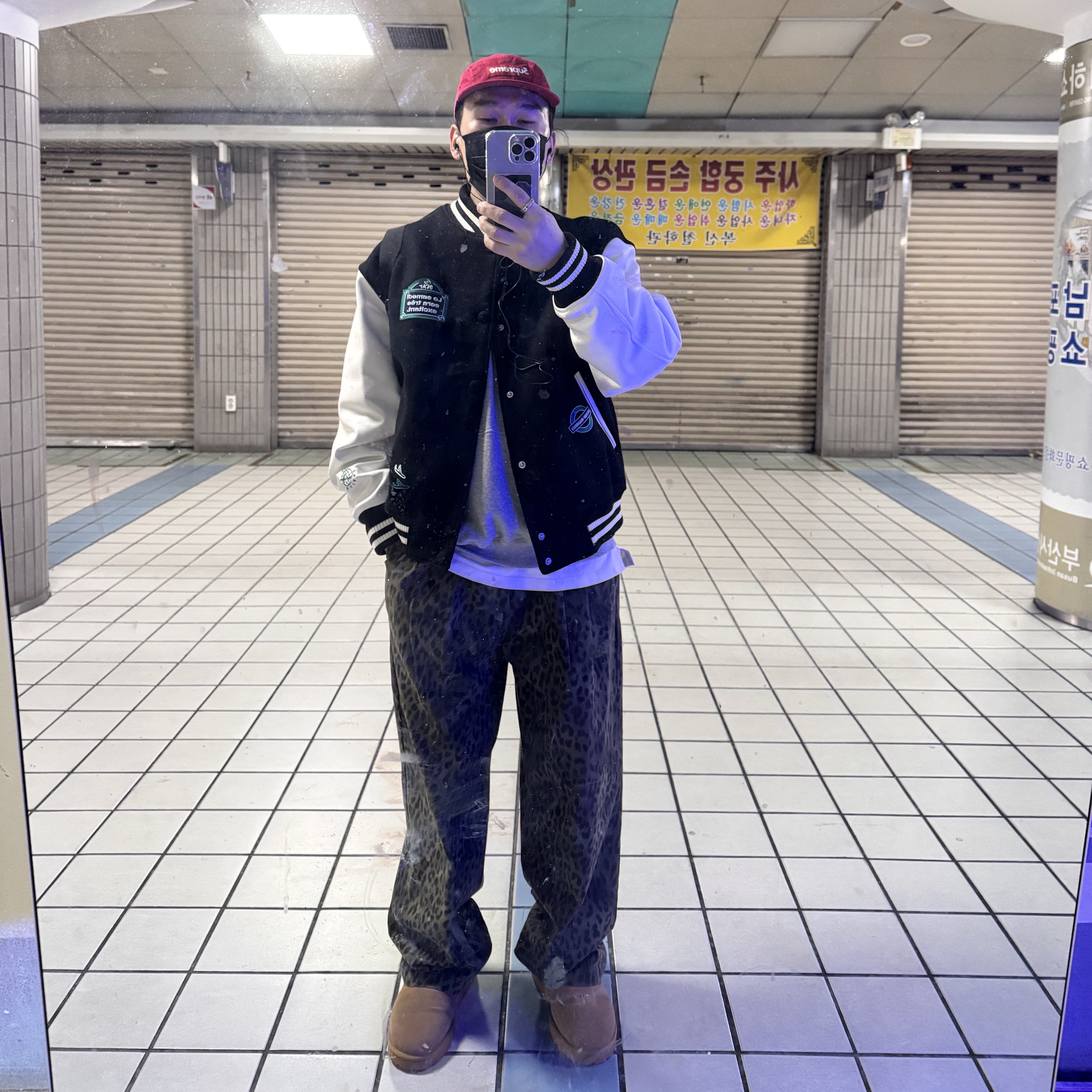 Supreme Washed Chino Twill Camp Cap Red - 24SS 착용 스타일