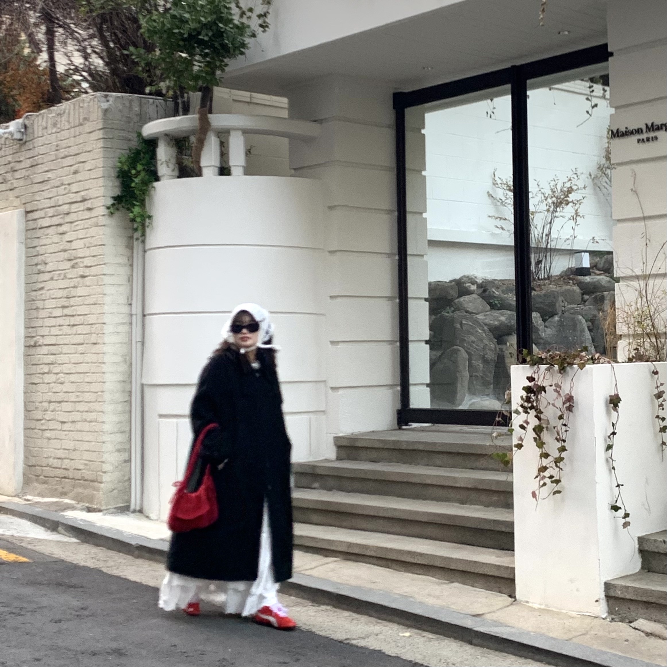 푸마 스피드캣 OG 레드 화이트 착용 스타일 - 2