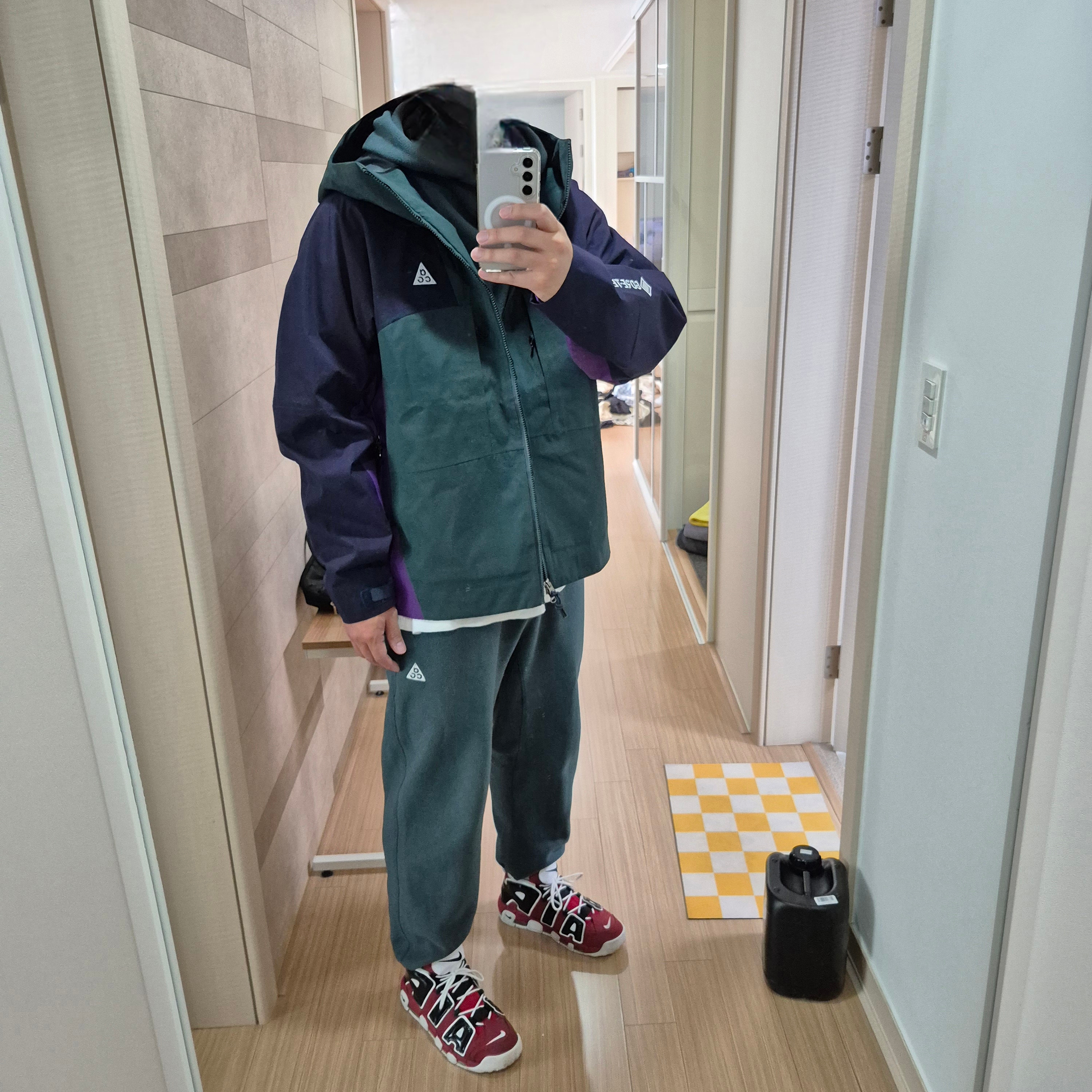Nike Air More Uptempo 96 Bulls 2021, Nike ACG Polartec Wolf Tree Pullover Hoodie Deep Jungle Purple Ink - Asia 착용 스타일