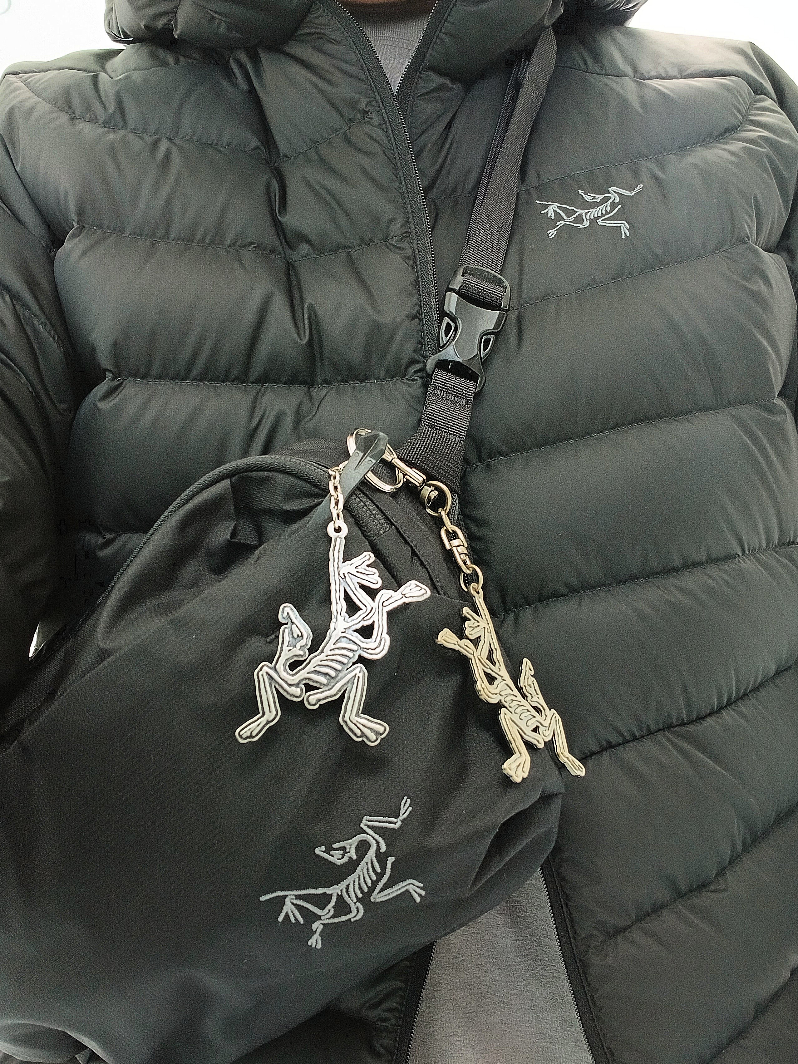 Arc'teryx Heliad 6 Crossbody Bag Black, Arc'teryx Keyring Metal 착용 스타일 - 3