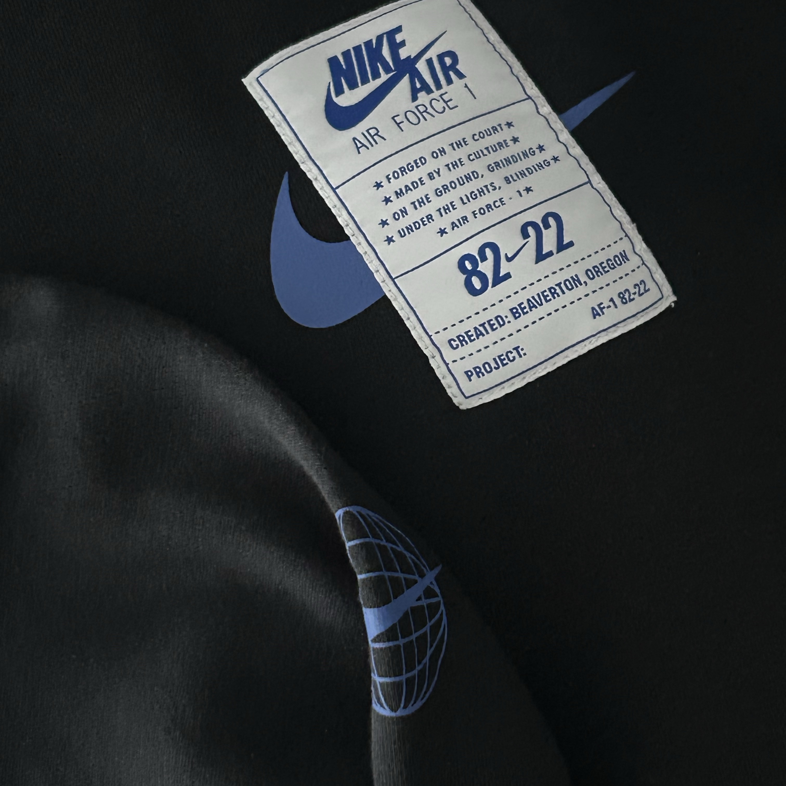 Nike NSW Air Force 1 Open Hoodie Black - Asia 착용 스타일