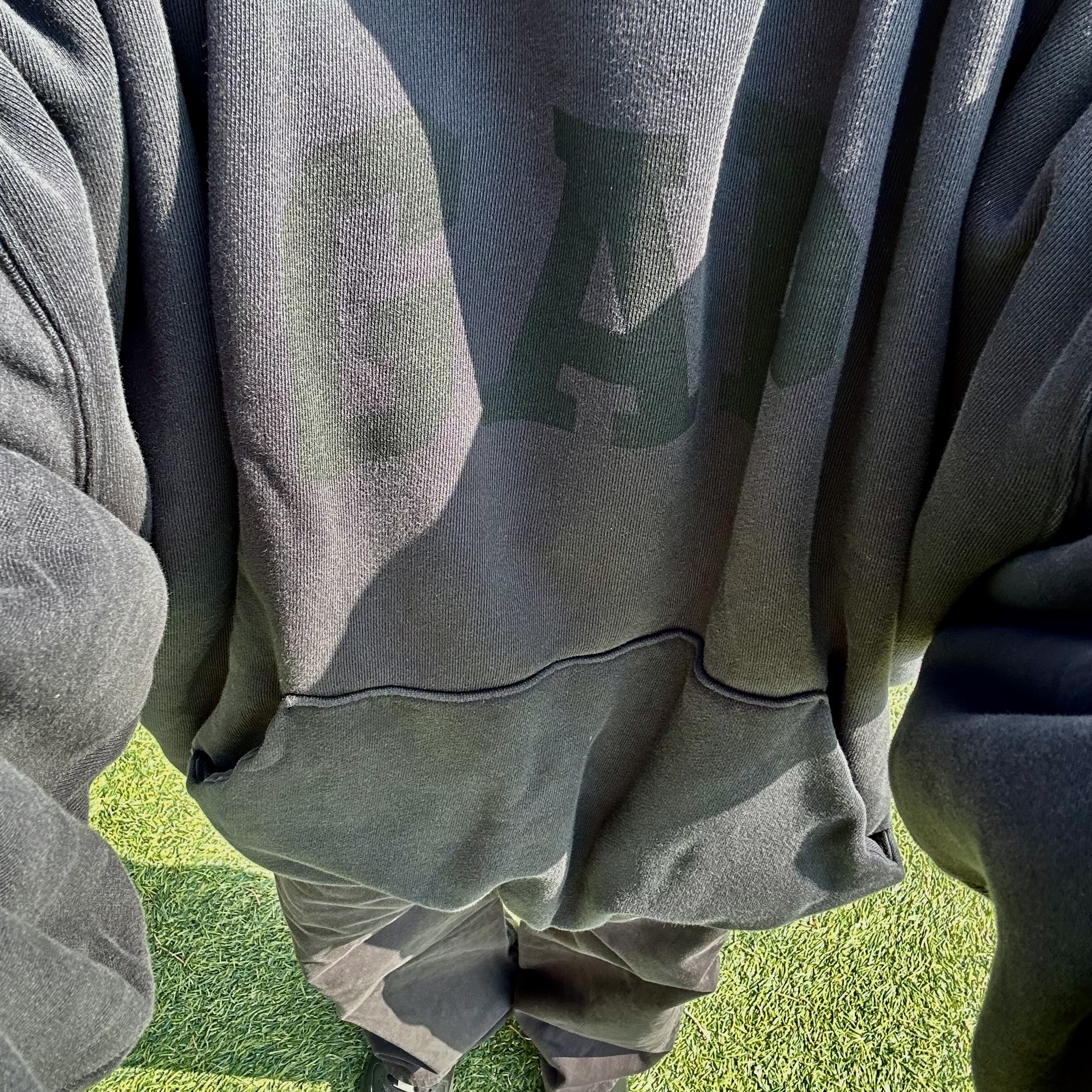 Yeezy Gap Engineered By Balenciaga Dove Hoodie Washed Black, Nike x Supreme Air Force 1 Low Black 착용 스타일 - 3