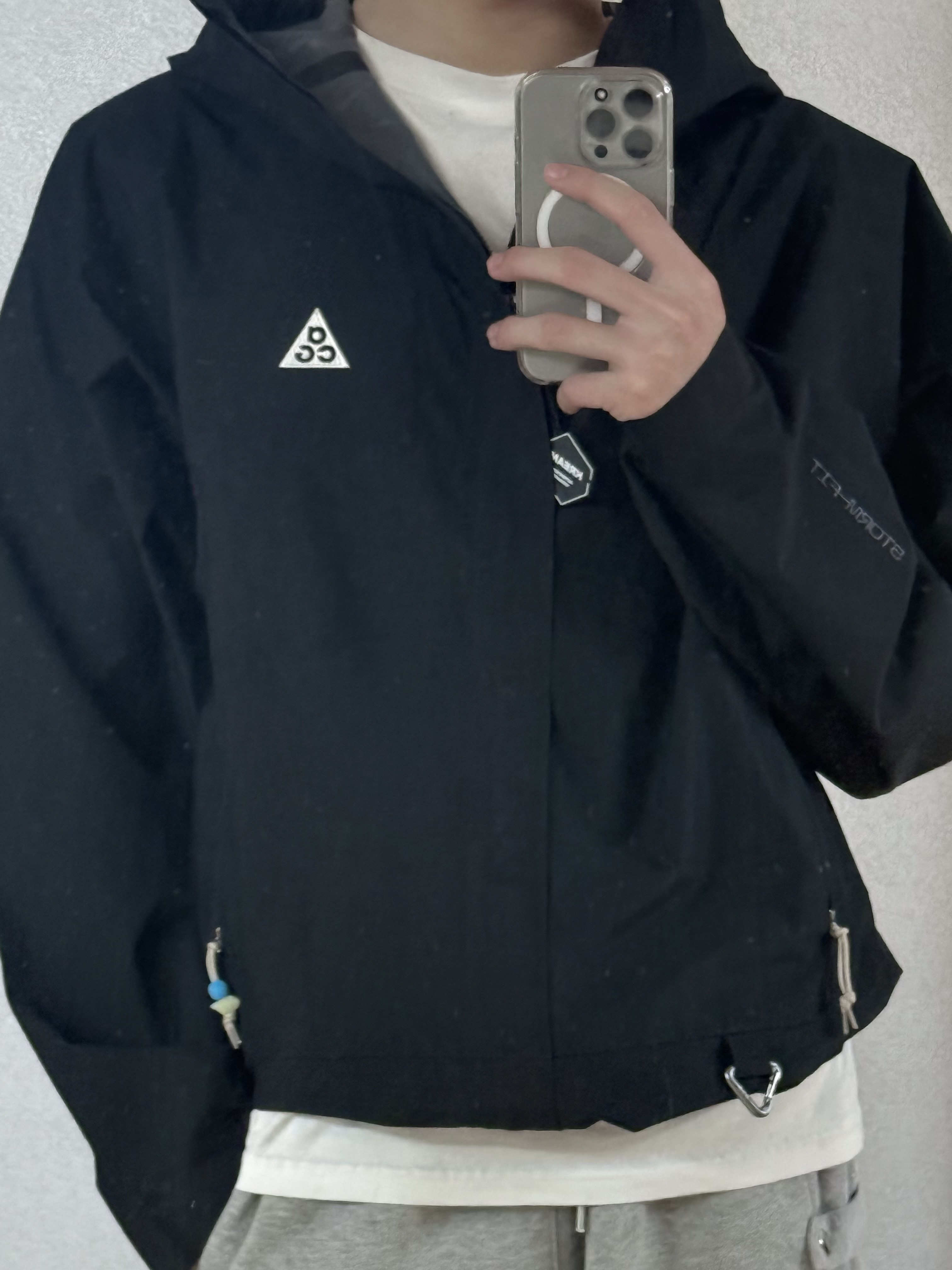 Nike ACG Storm-Fit ADV Cascade Rains Full Zip Jacket Black - Asia 착용 스타일 - 1
