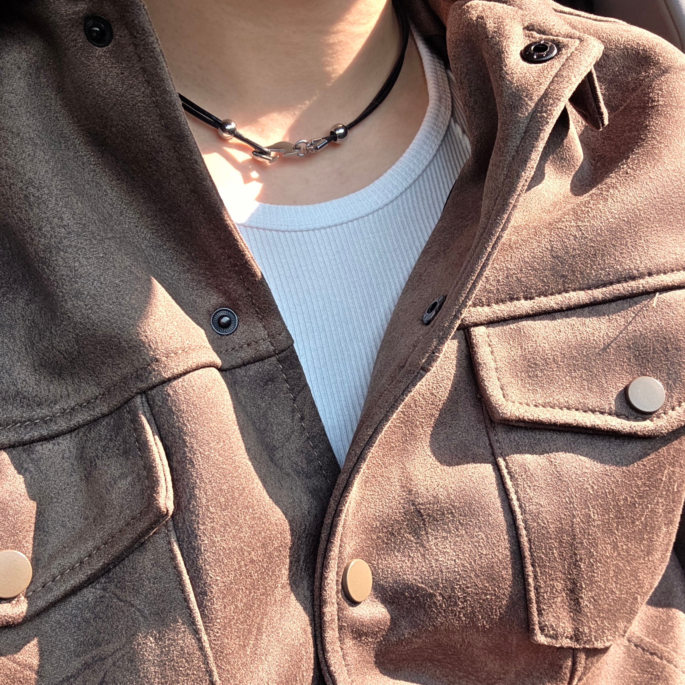 Sentiments No.350 Necklace Silver 착용 스타일