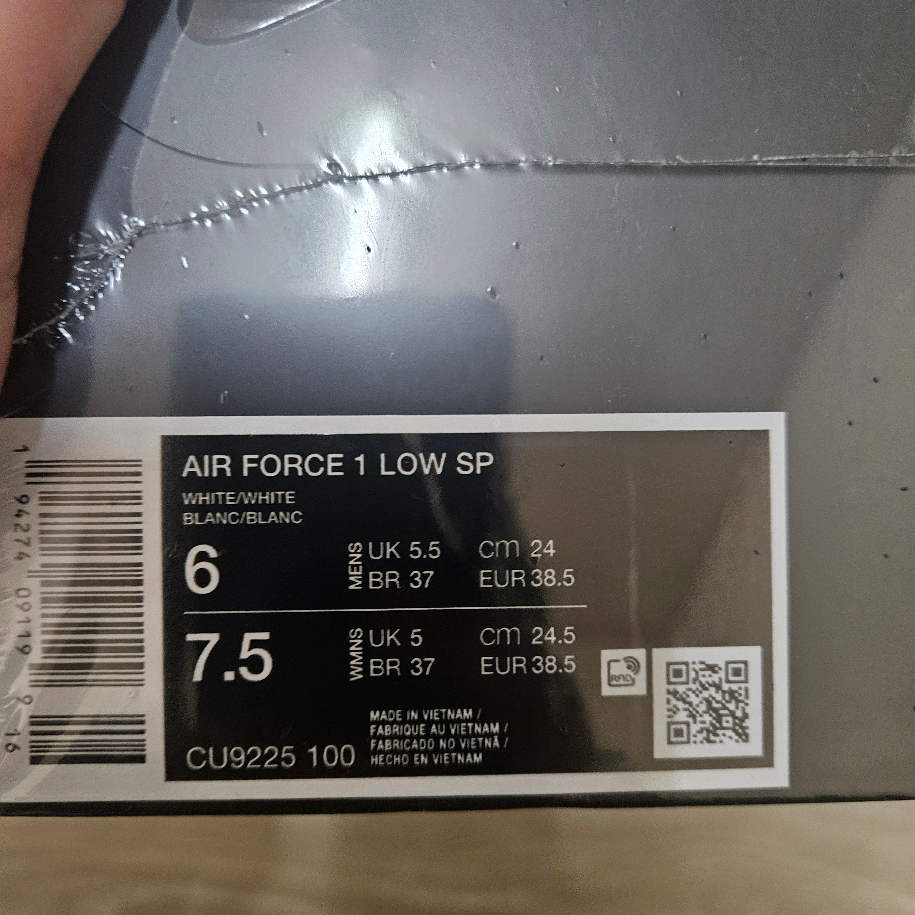 Nike x Supreme Air Force 1 Low White 착용 스타일 - 2