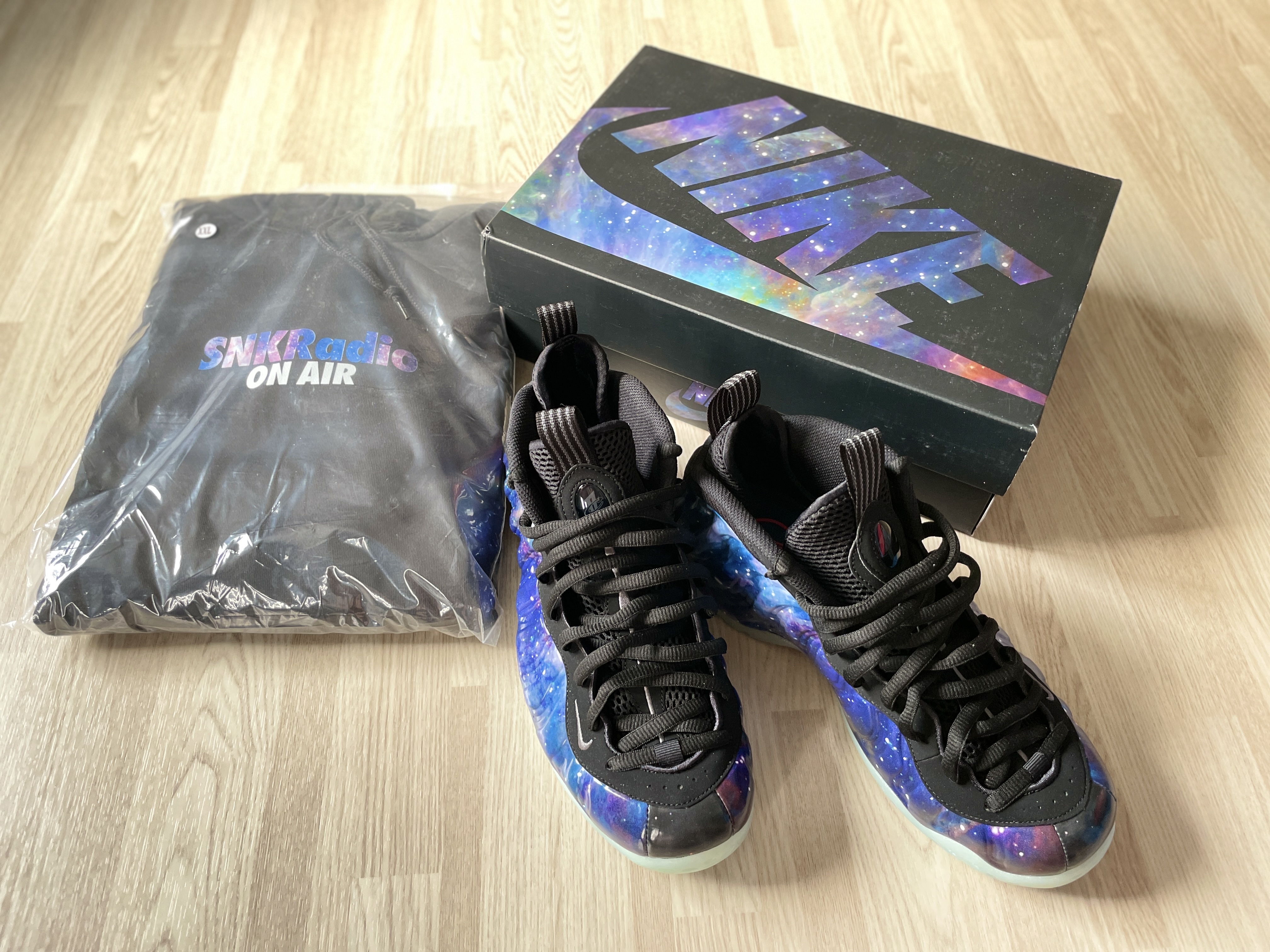 Nike Air Foamposite One Galaxy 착용 스타일 - 1