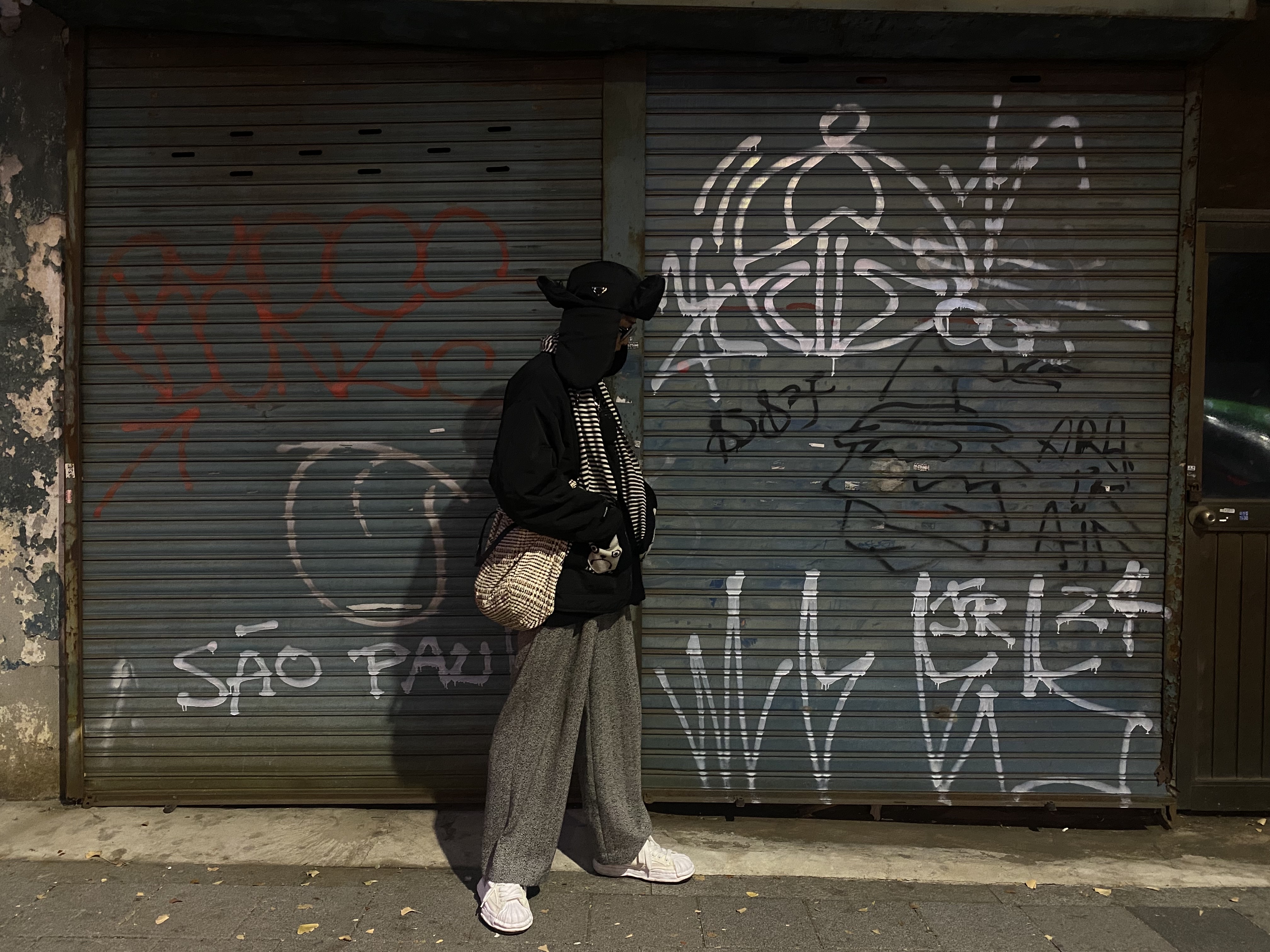 Maison Mihara Yasuhiro Blakey OG Sole Canvas Low-top Sneakers White 착용 스타일