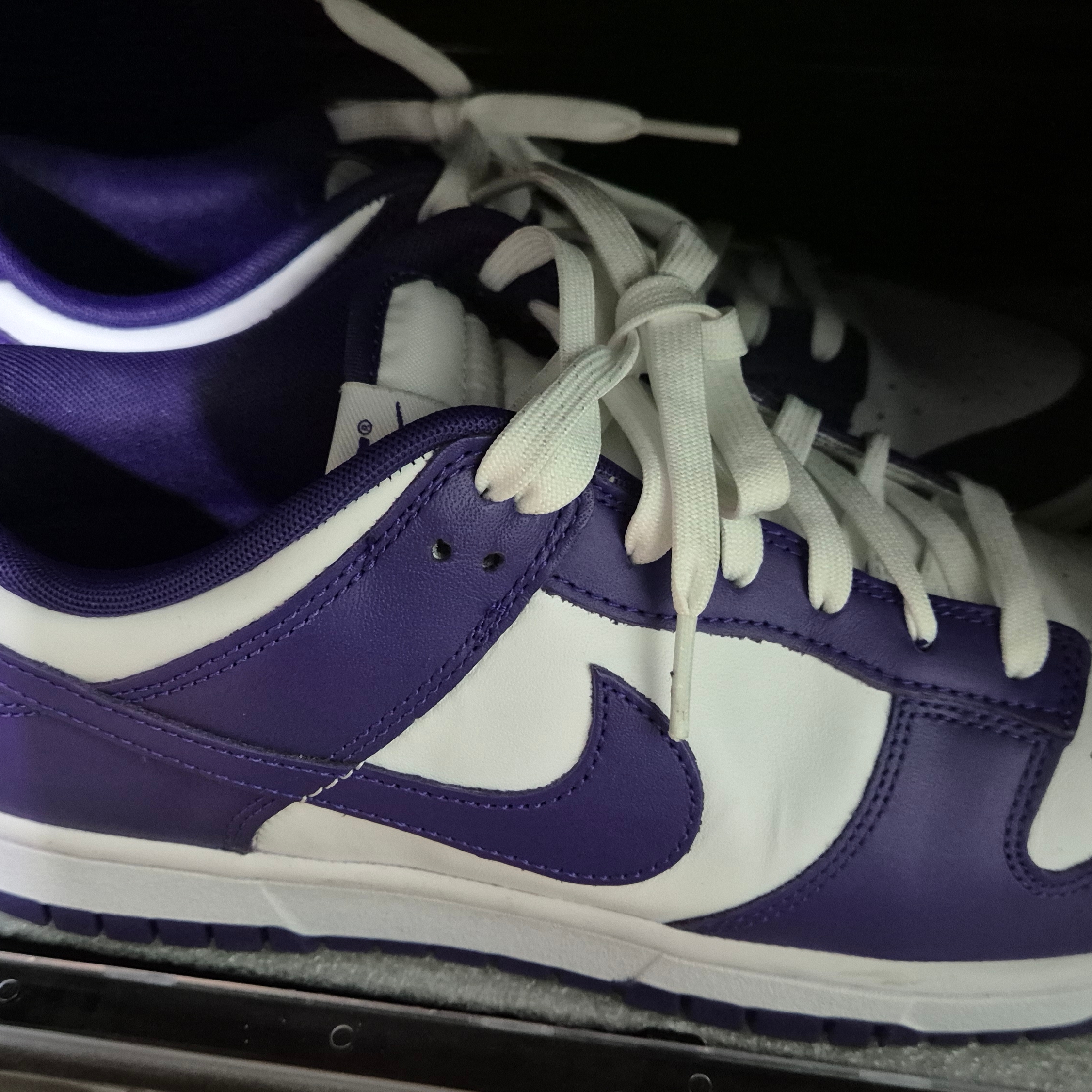 Nike Dunk Low Retro Championship Court Purple 착용 스타일