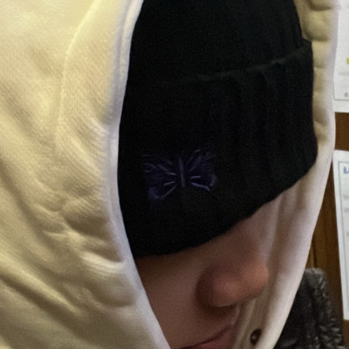 Needles Merino Wool Watch Cap Black 착용 스타일