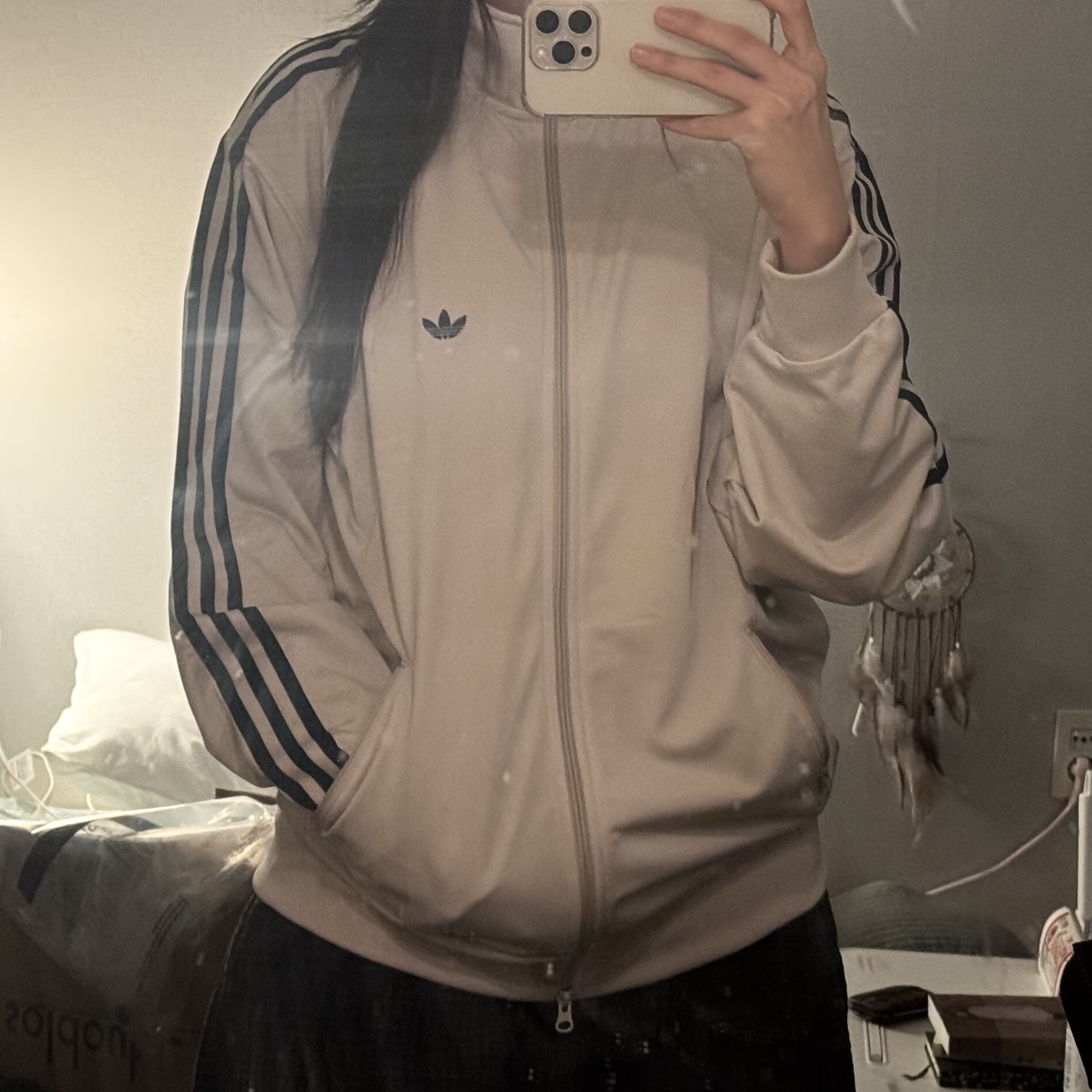Adidas Originals Beckenbauer Track Top Bliss - KR Sizing 착용 스타일 - 1