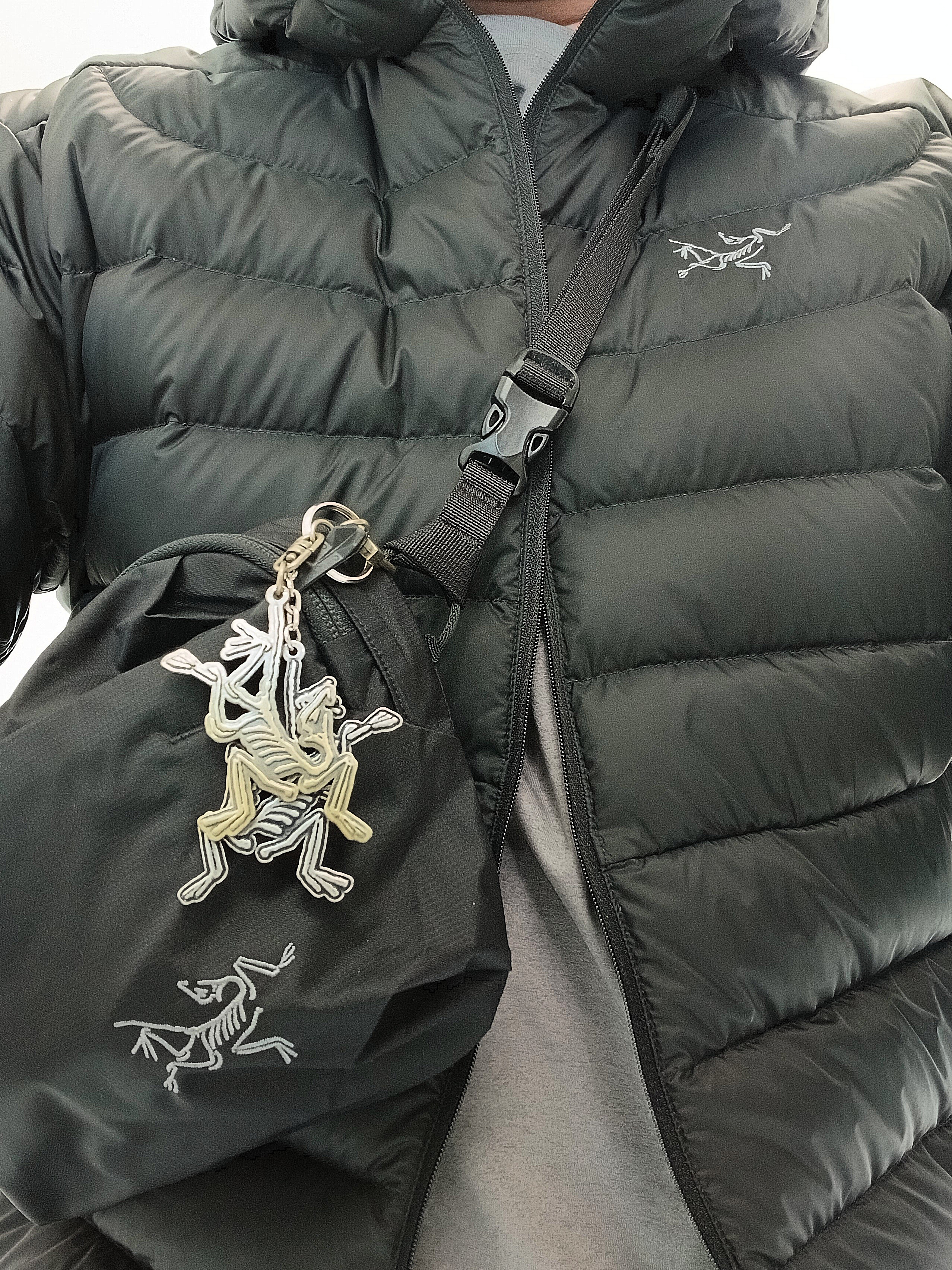 Arc'teryx Heliad 6 Crossbody Bag Black, Arc'teryx Keyring Metal 착용 스타일 - 2