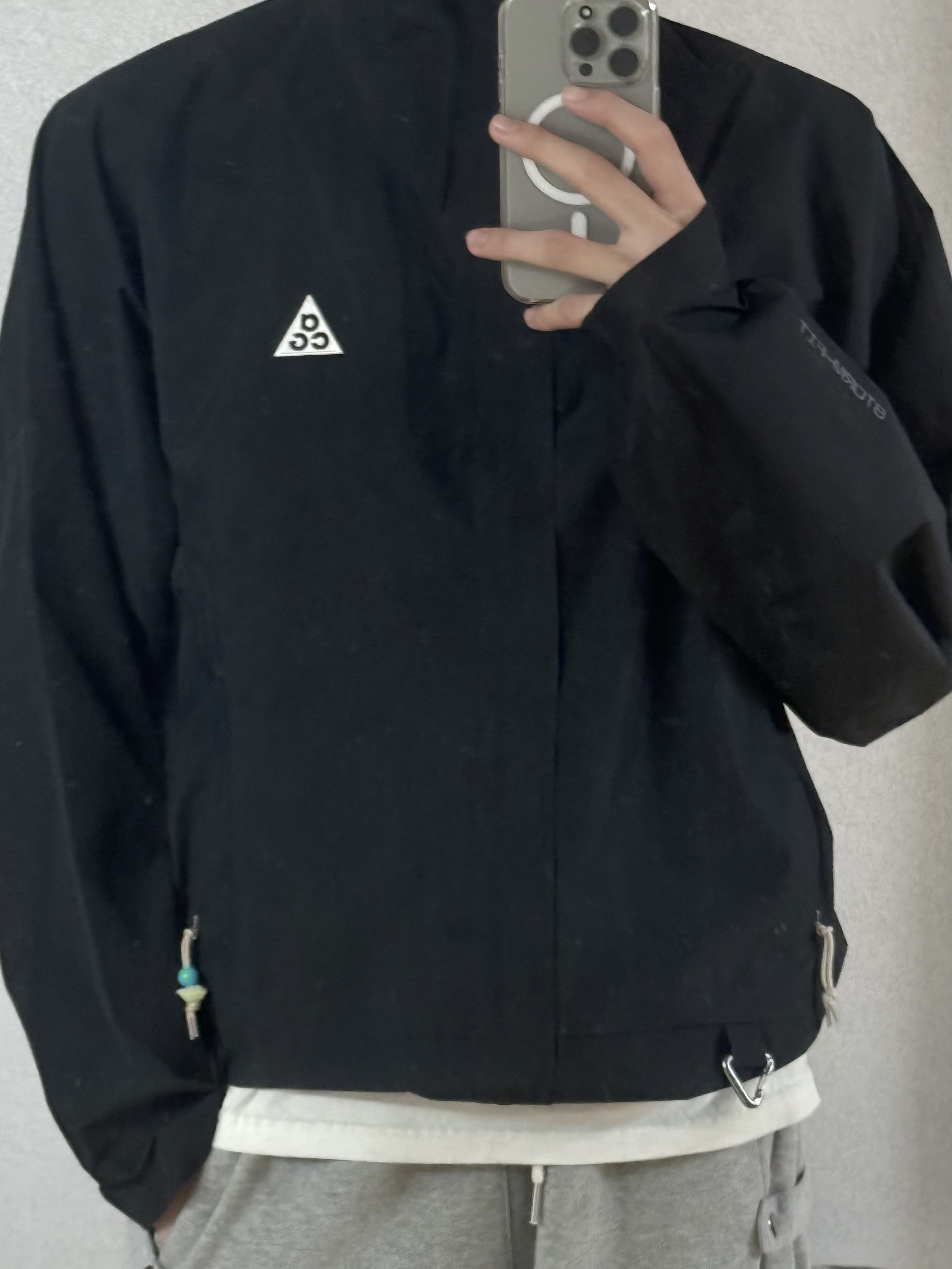 Nike ACG Storm-Fit ADV Cascade Rains Full Zip Jacket Black - Asia 착용 스타일 - 2