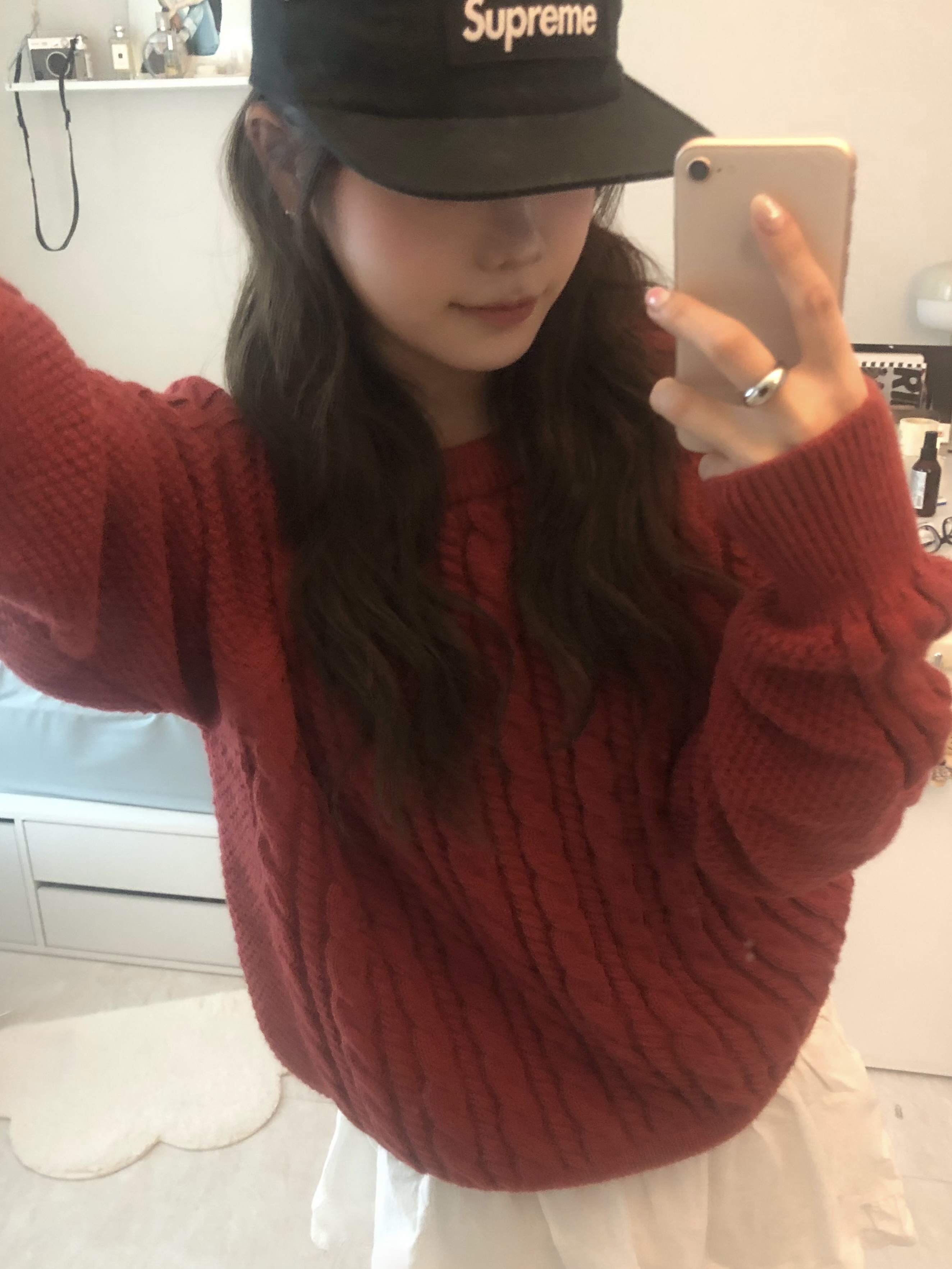 Supreme Military Camp Cap Black - 25SS 착용 스타일 - 1