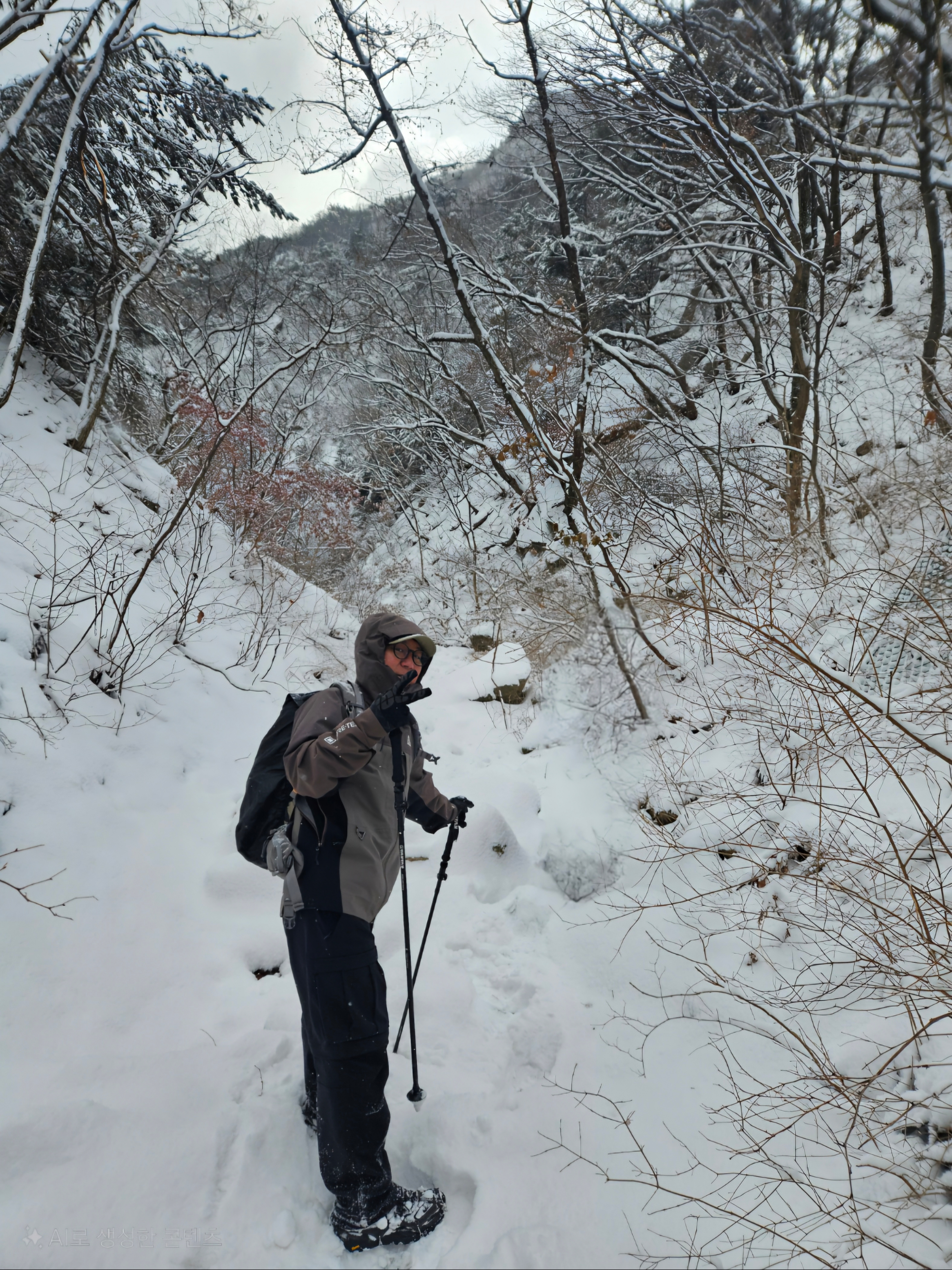 Hoka Kaha 2 Gore-Tex Black, Nike ACG Smith Summit Cargo Pants Black Anthracite - Asia 착용 스타일 - 3