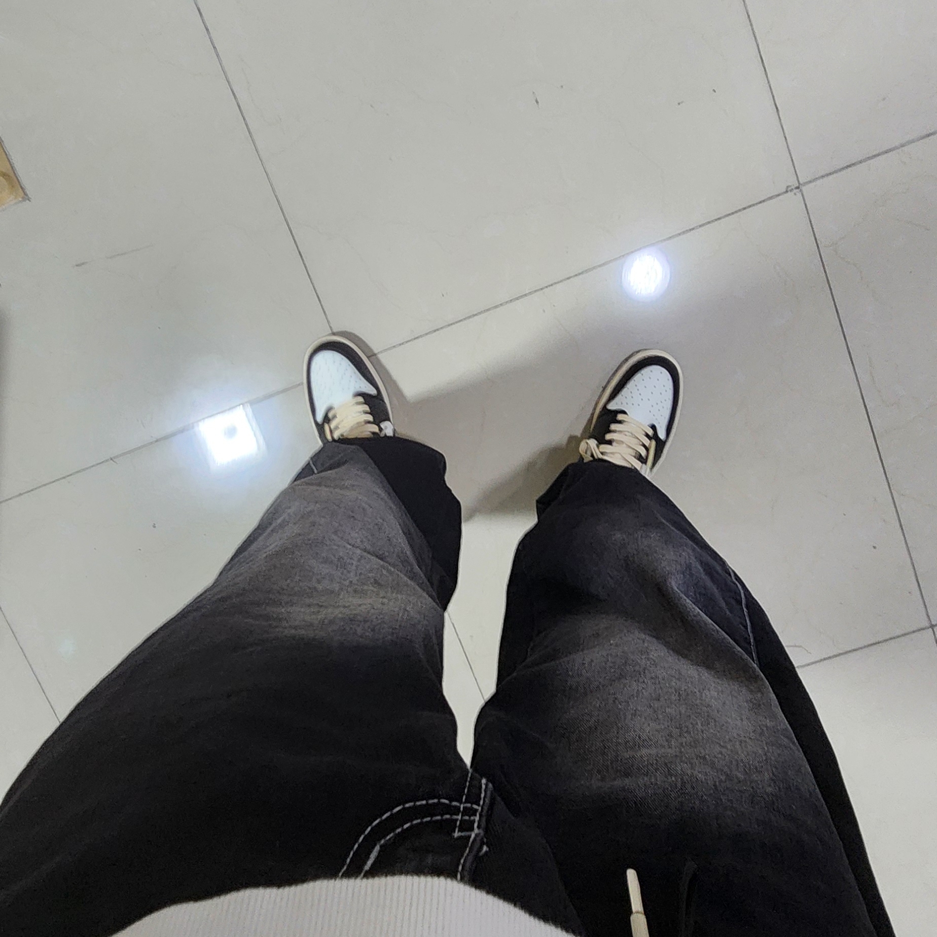 Jordan 1 x Travis Scott x Fragment Retro Low OG SP Military Blue, Jordan 1 x Travis Scott Retro Low OG SP Black Phantom 착용 스타일 - 2