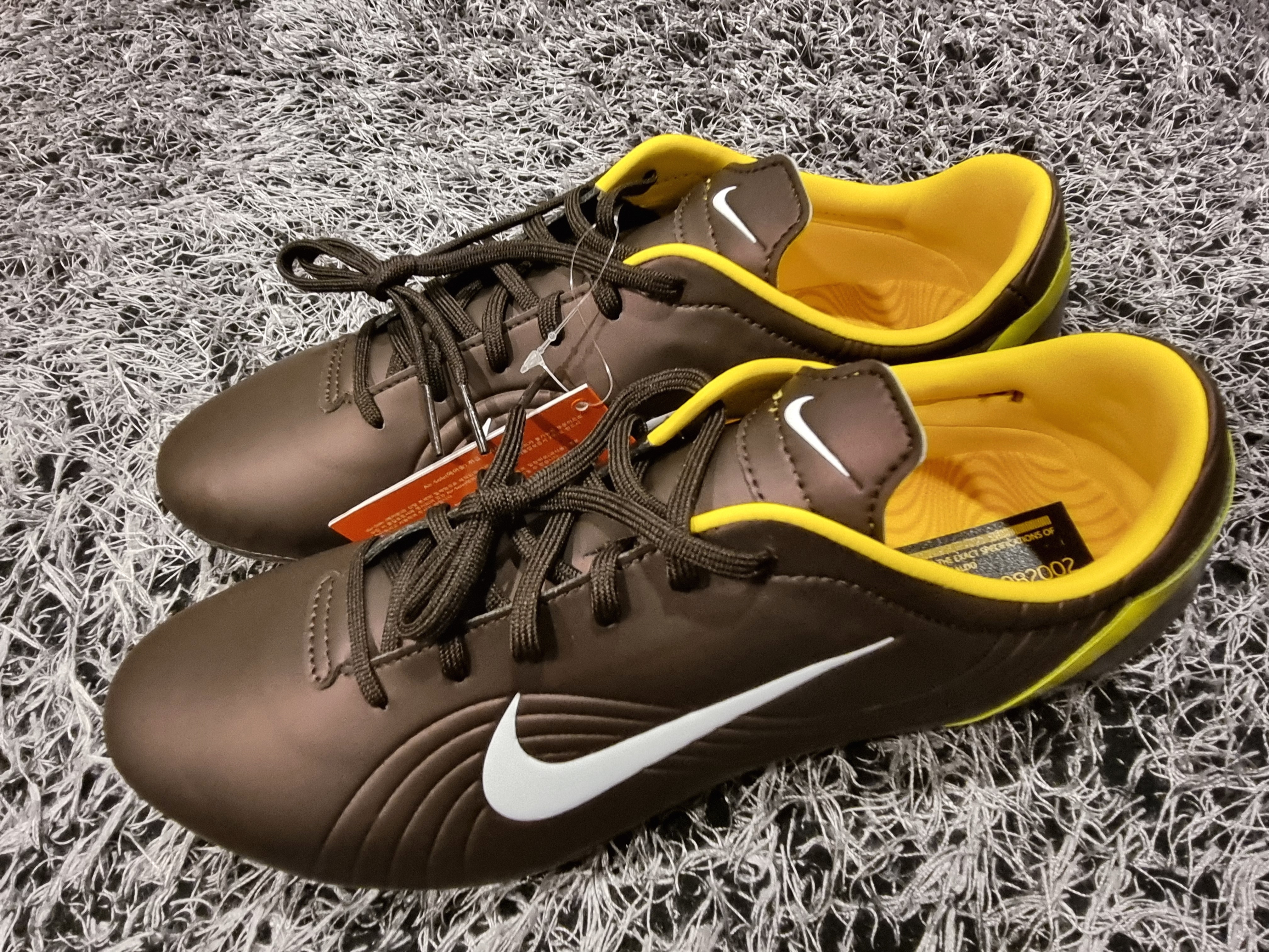 Nike Zoom Mercurial Vapor 1 RGN SE FG Dark Cinder Maize 착용 스타일 - 1