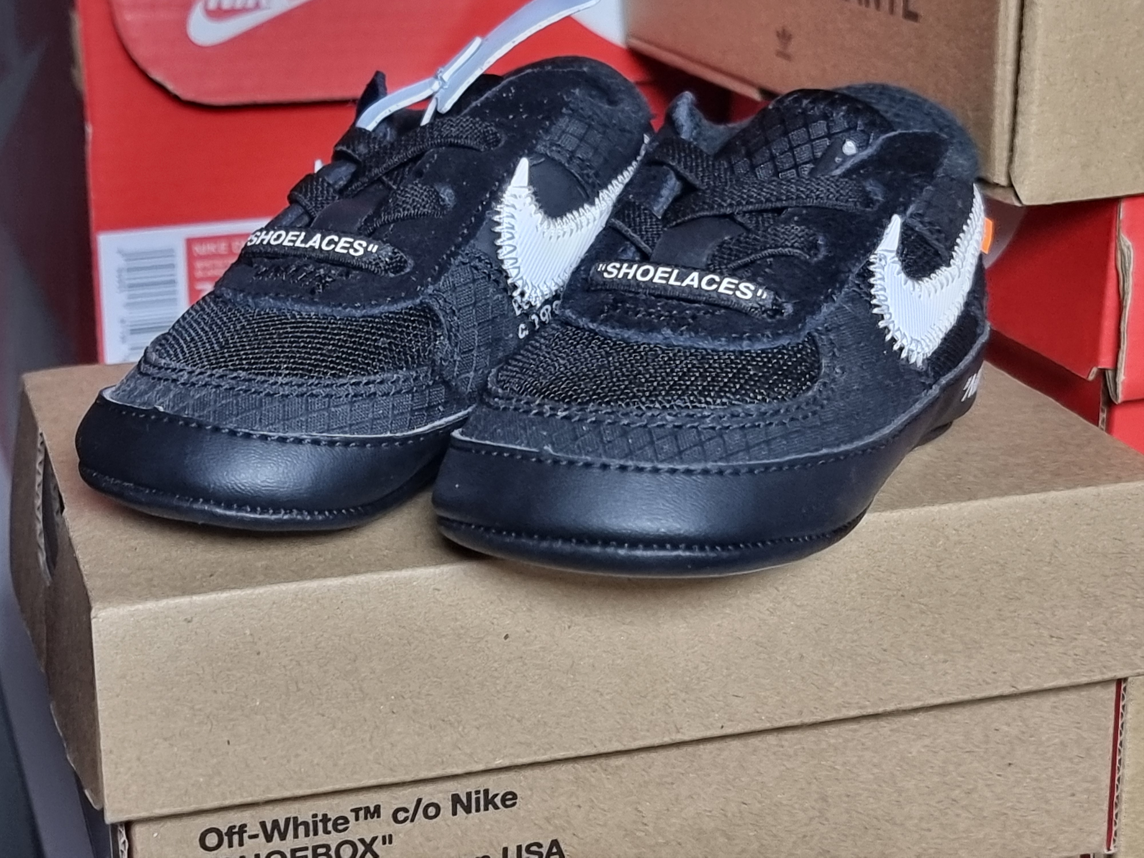 (CB) Nike x Off-White Force 1 Low Black 착용 스타일 - 1