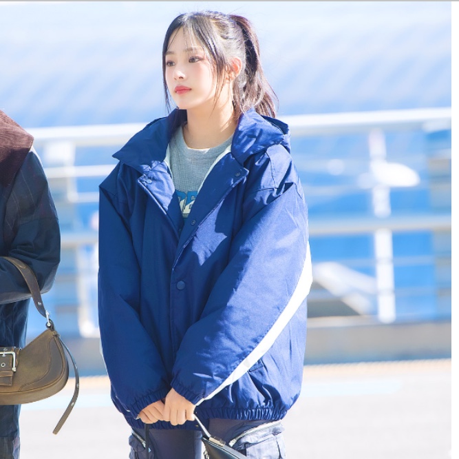 Nike Solo Swoosh Puffer Midnight Navy White - US/EU, Nike Solo Swoosh Puffer Midnight Navy White - Asia 착용 스타일 - 2