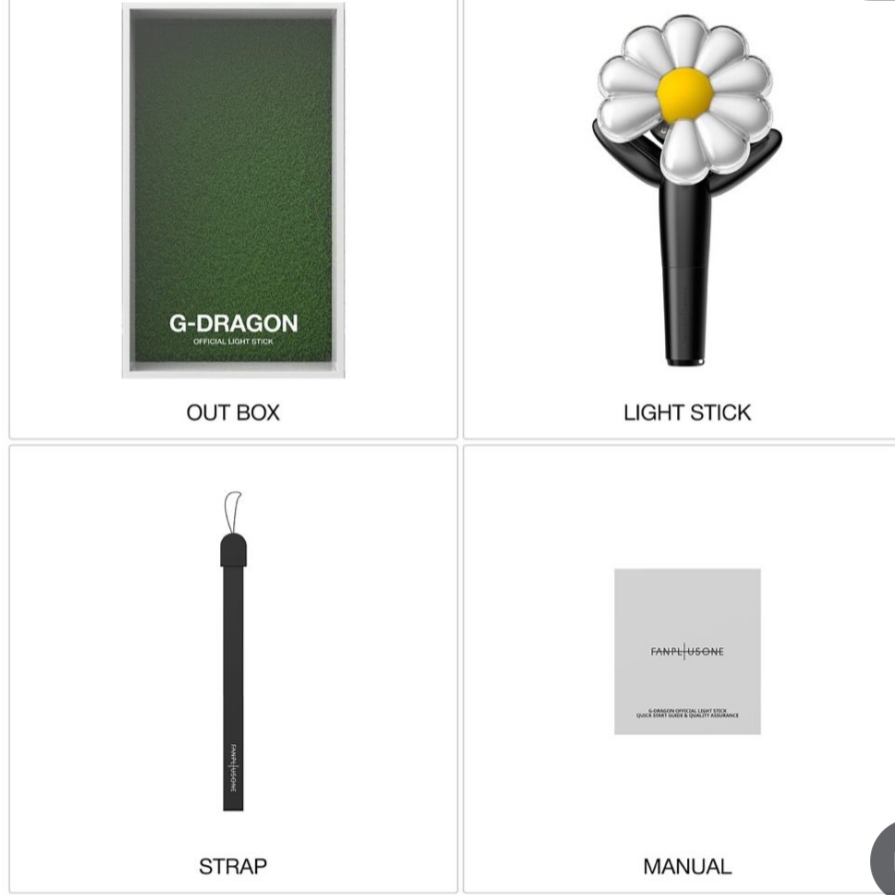 G-DRAGON Ubermensch Official Light Stick 착용 스타일