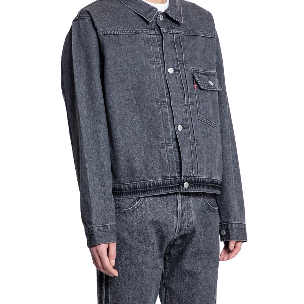 Levi’s x Undercover UC1E9202 Jacket Gray 착용 스타일 - 2