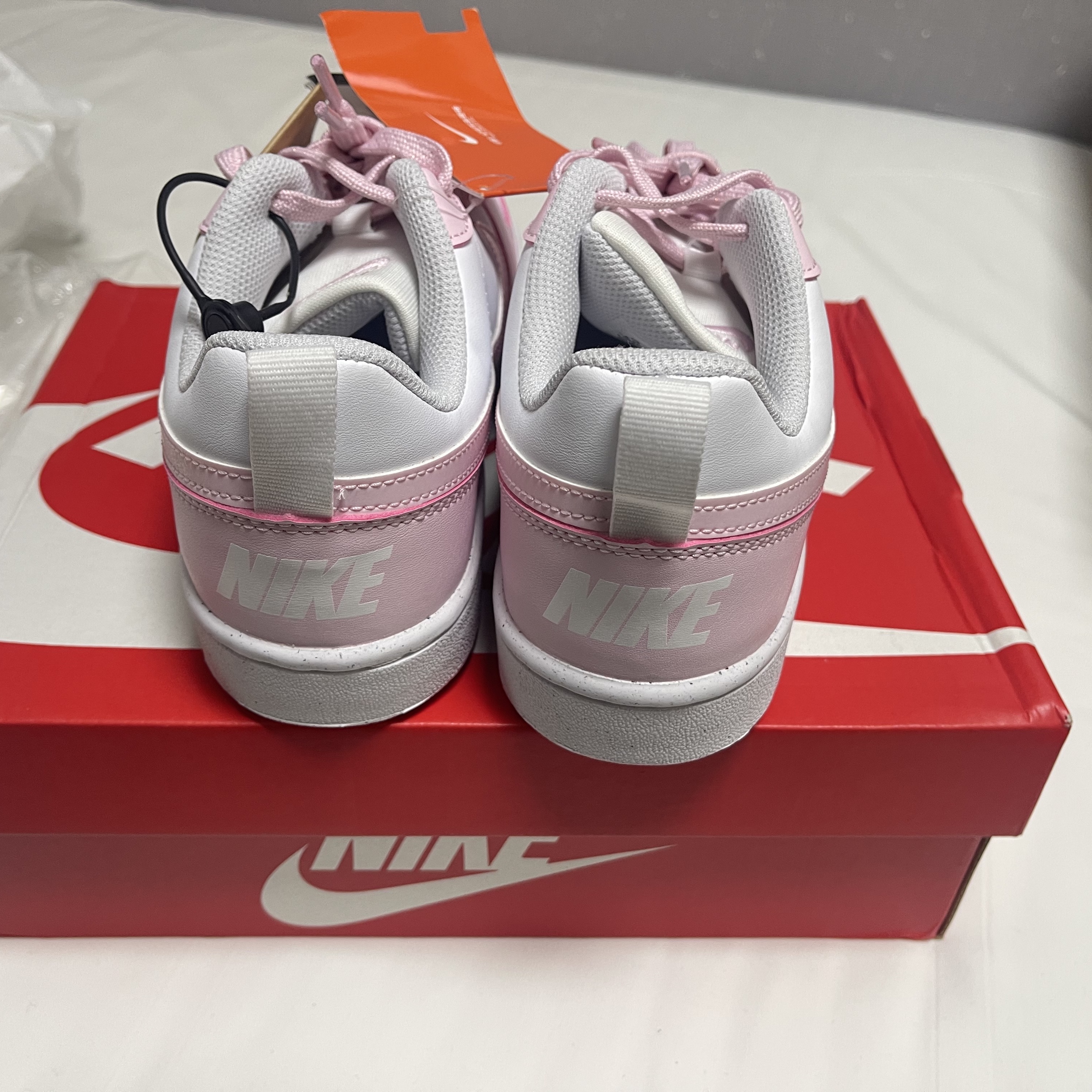 (GS) Nike Court Borough Low Recraft White Pink Foam 착용 스타일 - 9