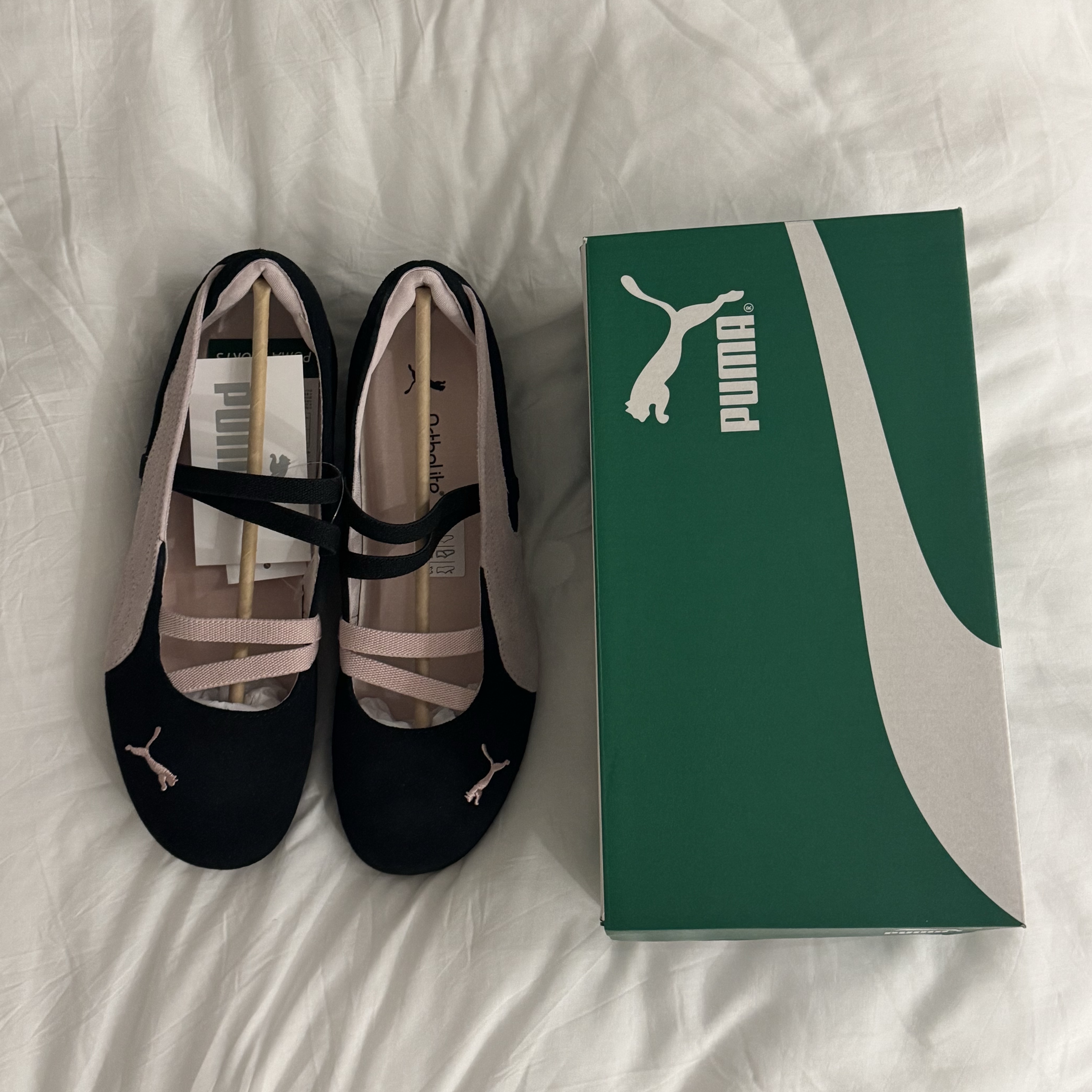 (W) Puma Speedcat Ballet Suede Puma  Black Mauve Mist 착용 스타일